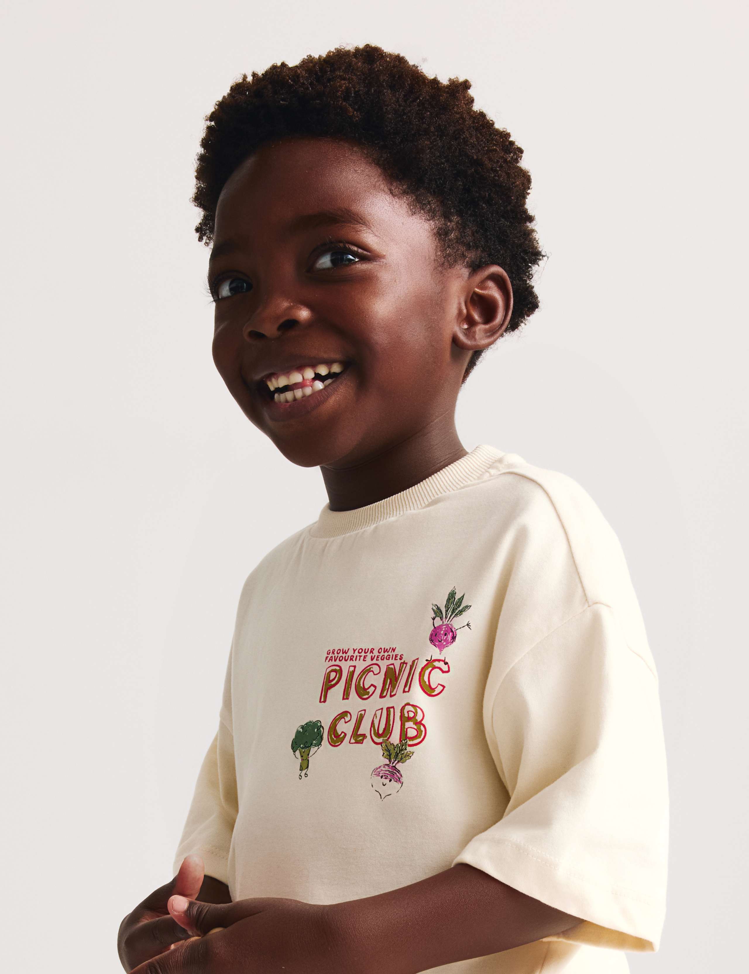 2 Piece Pure Cotton T-Shirt & Striped Trousers Outfit (2-8 Years) 4 of 8