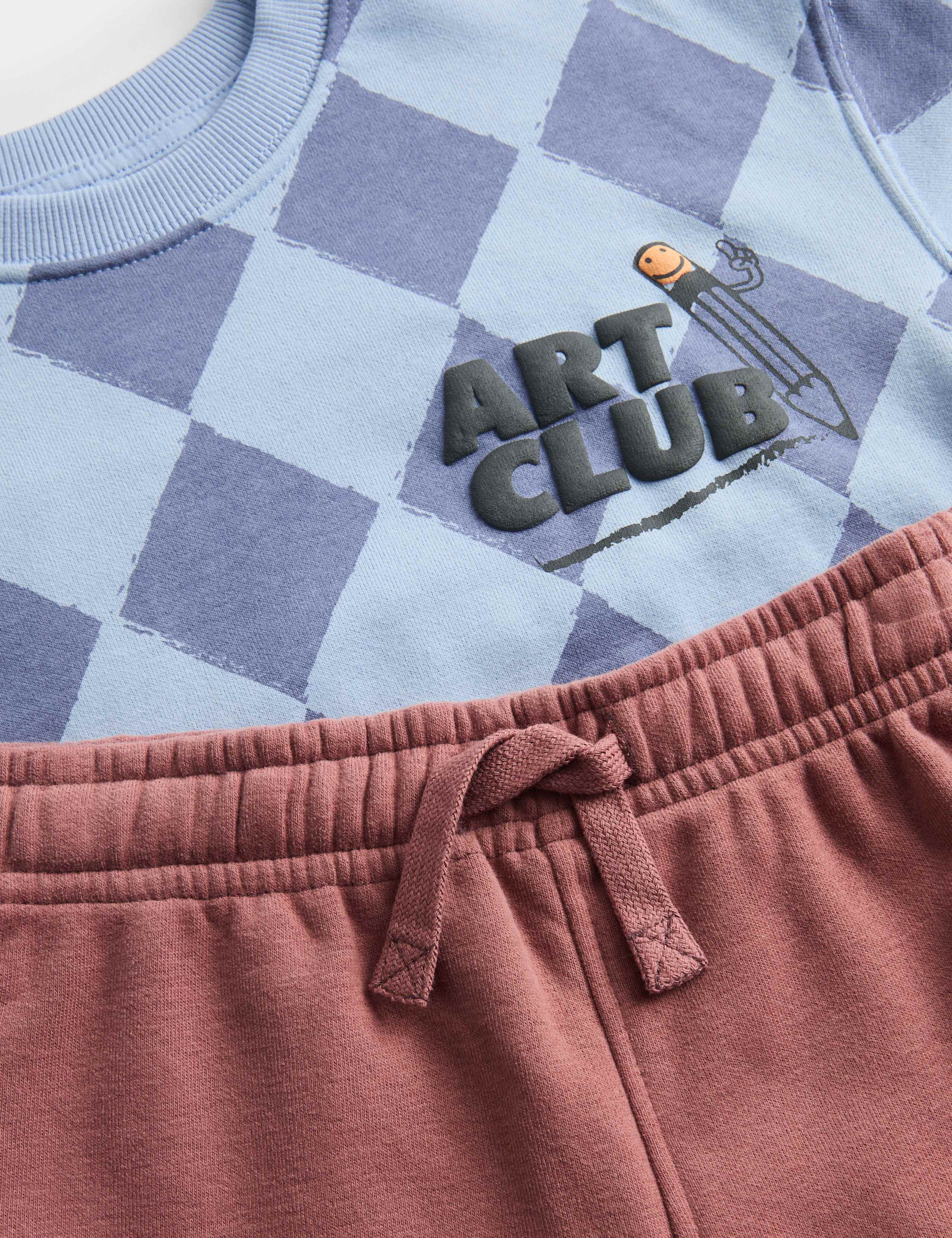 2 Piece Cotton Rich Top & Bottom Outfit (2-8 Years) 2 of 3