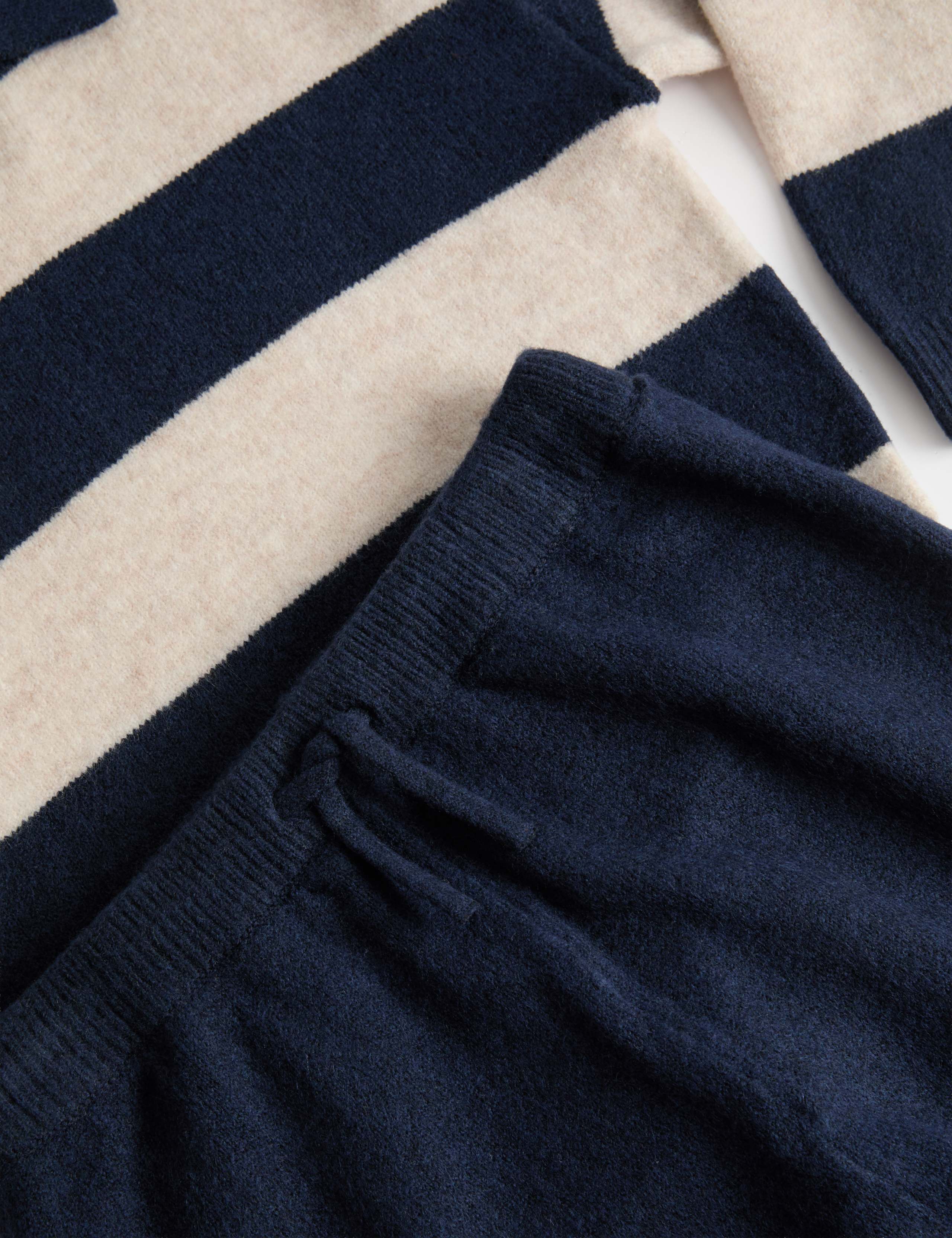 2 Piece Striped Knitted Top & Joggers Set (2-8 Yrs) 2 of 2