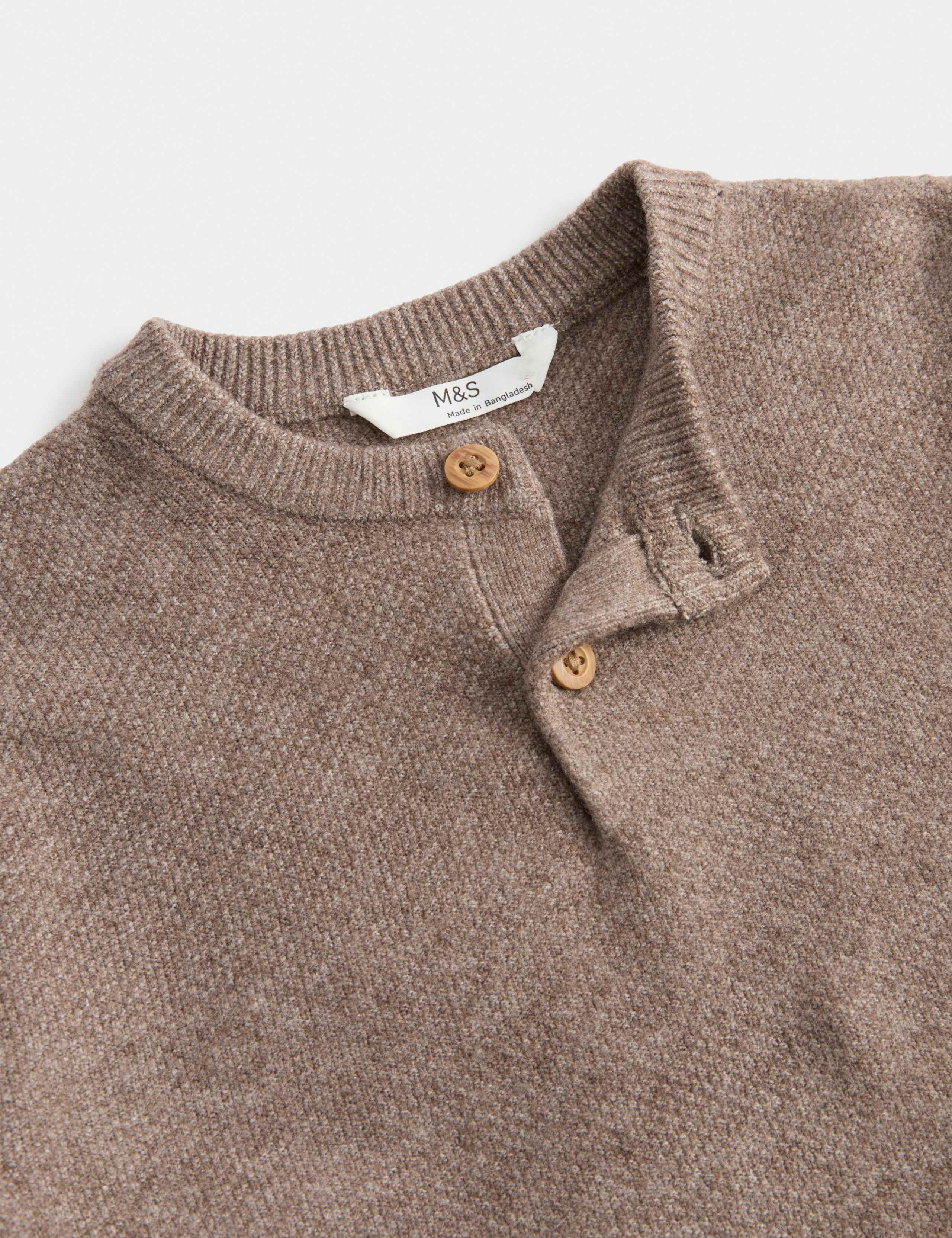 2 Piece Cotton Rich Waffle Knitted Outfit (2-8 Yrs) 3 of 3