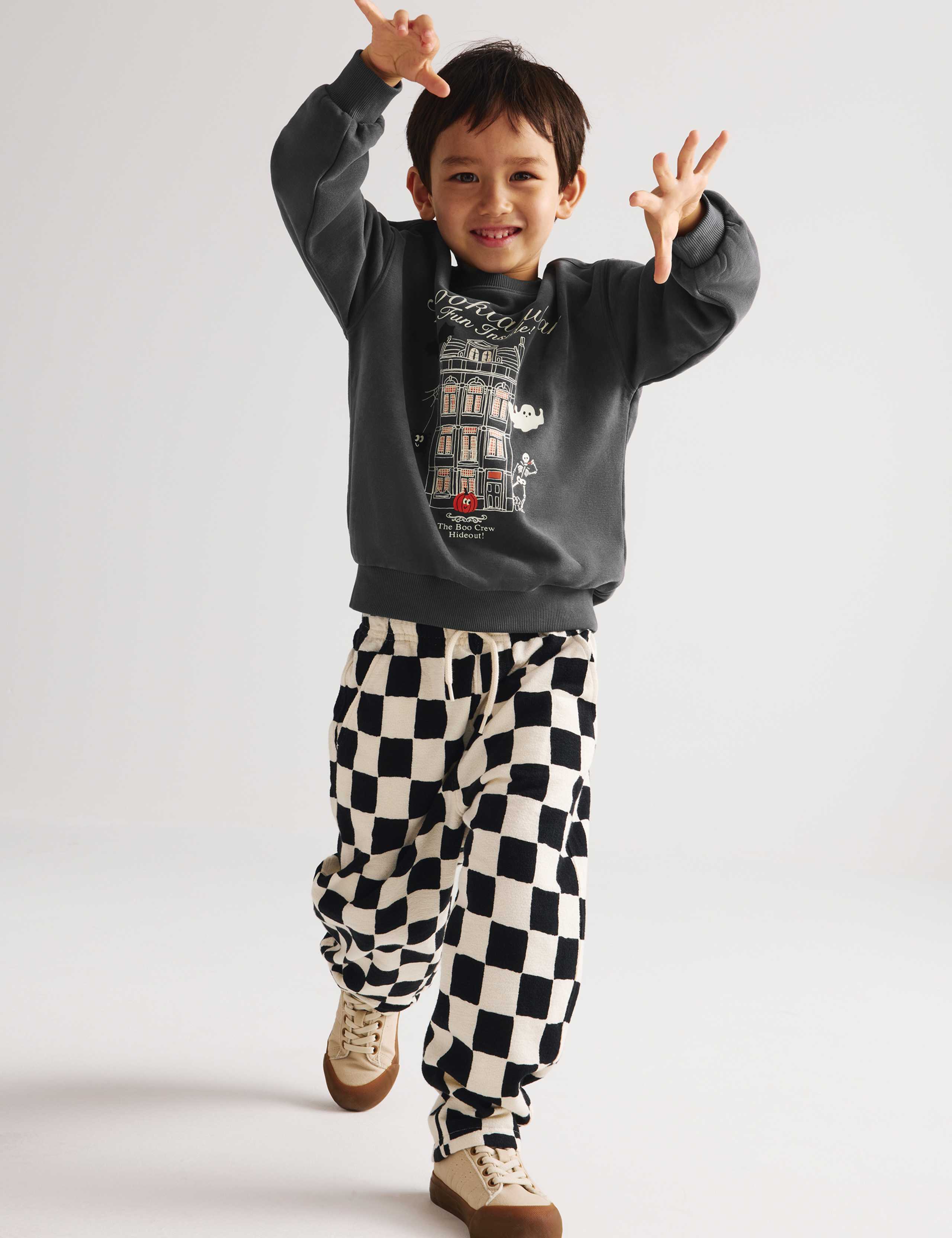 Cotton Rich Halloween Patterned Top & Bottom Outfit (2-8 Yrs) 6 of 7