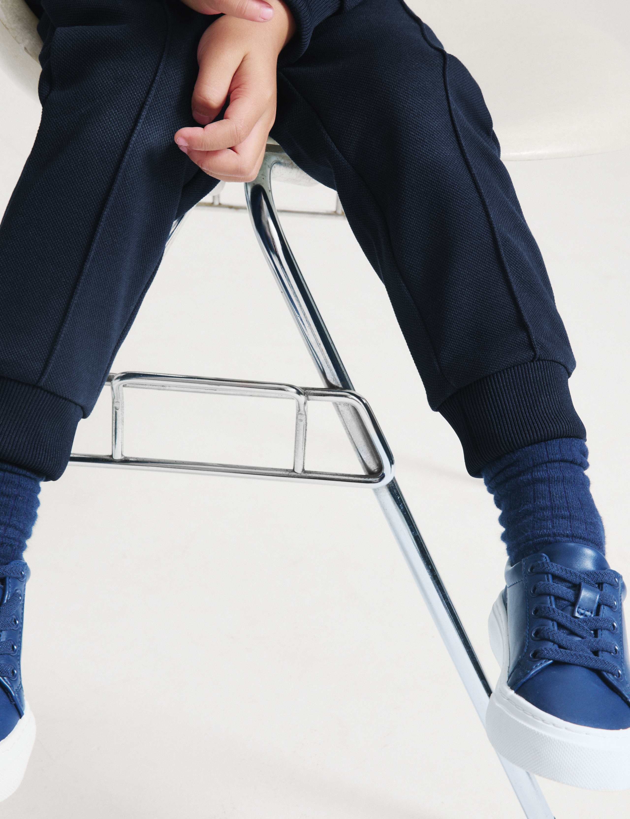 Collared Long Sleeve Polo And Trouser Set 4 of 9