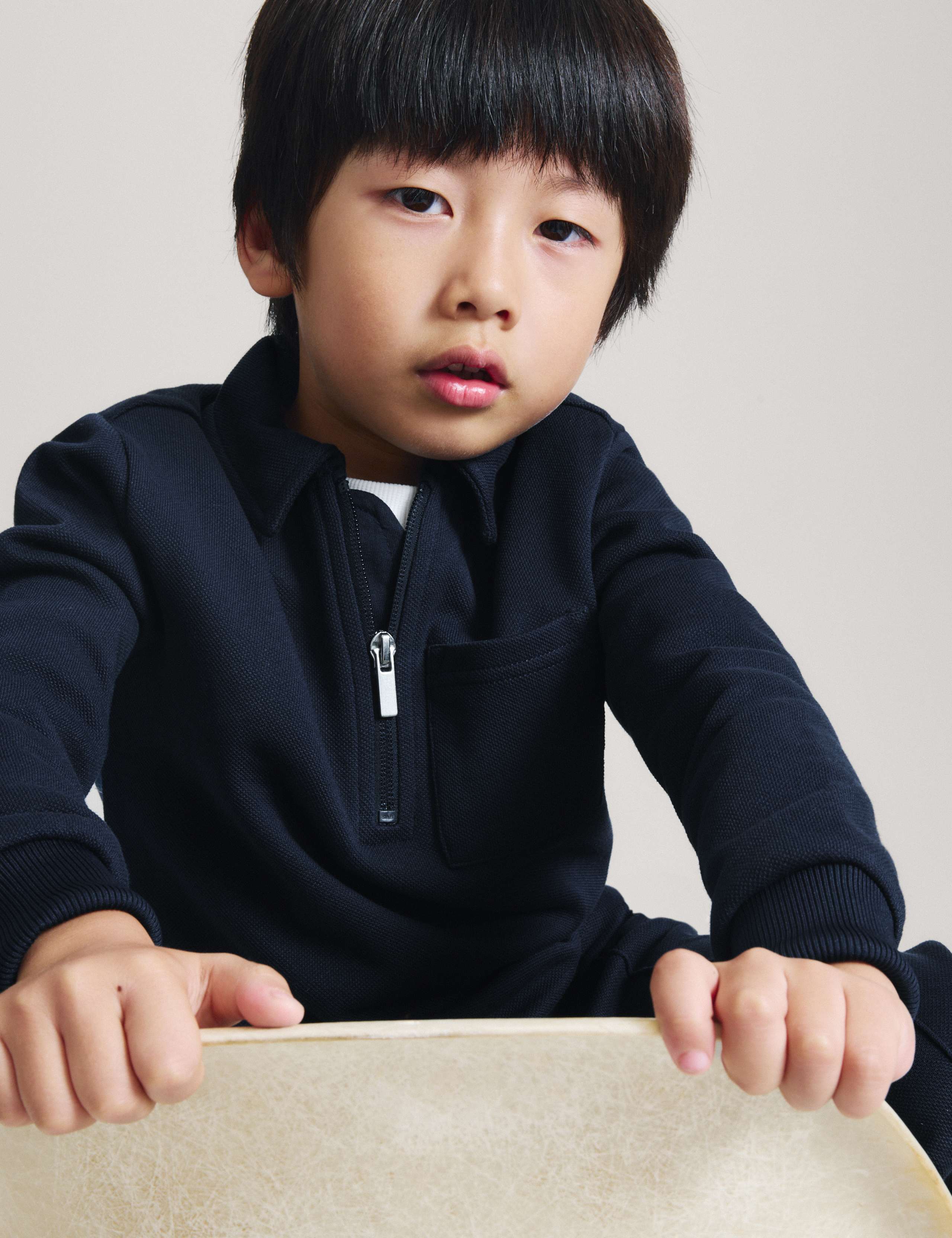 Collared Long Sleeve Polo And Trouser Set 6 of 9