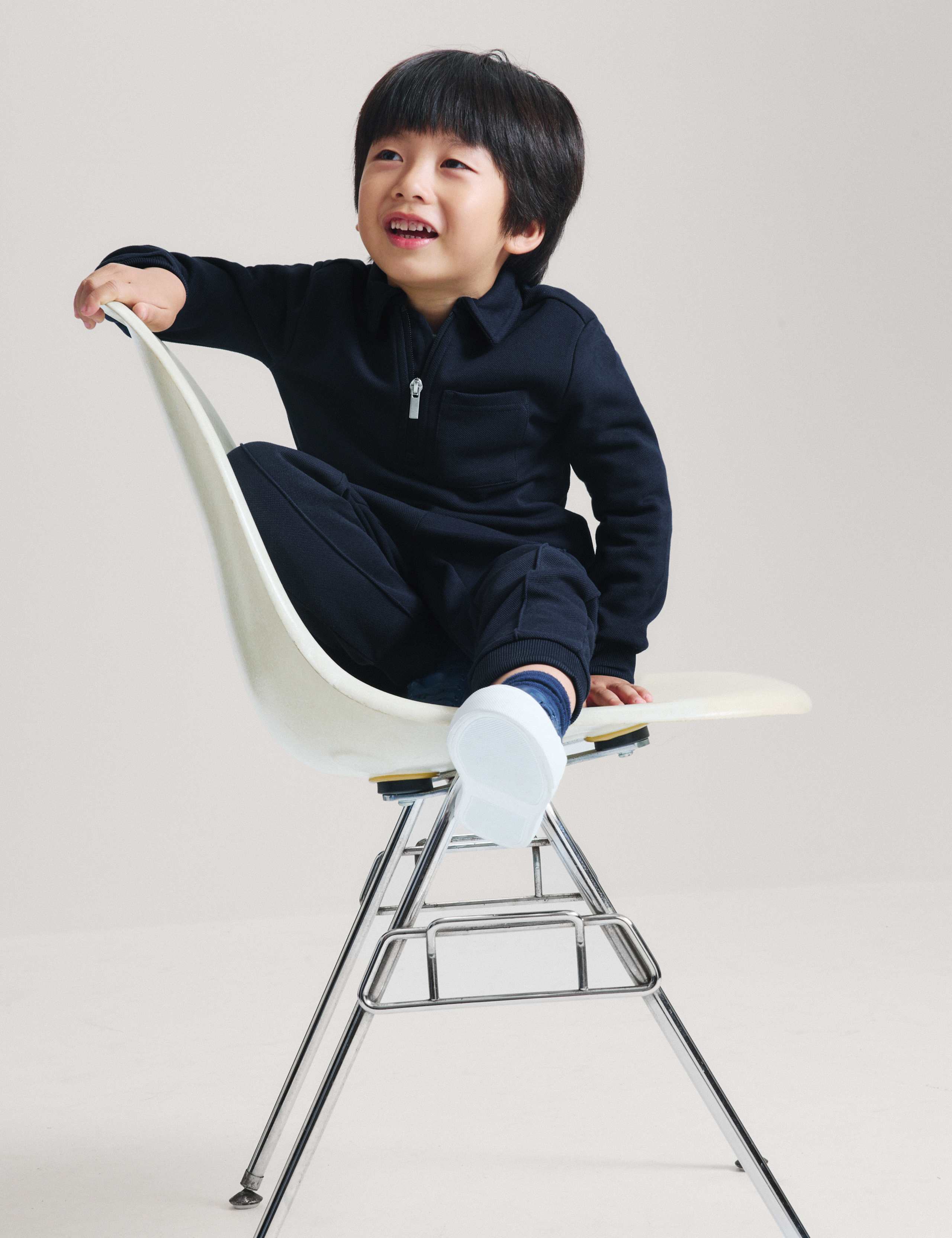 Collared Long Sleeve Polo And Trouser Set 7 of 9