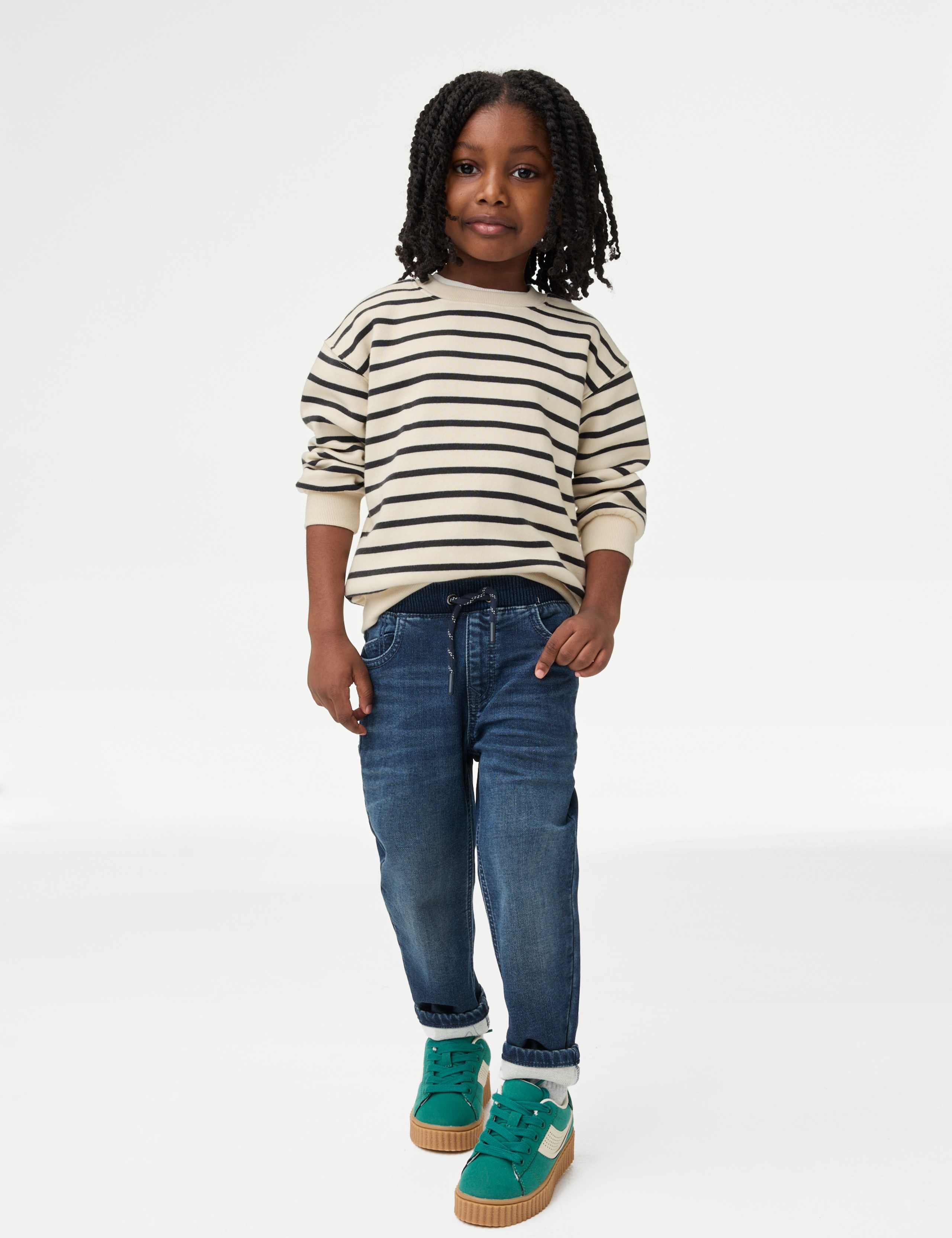 Cotton Rich Striped Sweatshirt (2-8 Yrs) 3 of 5