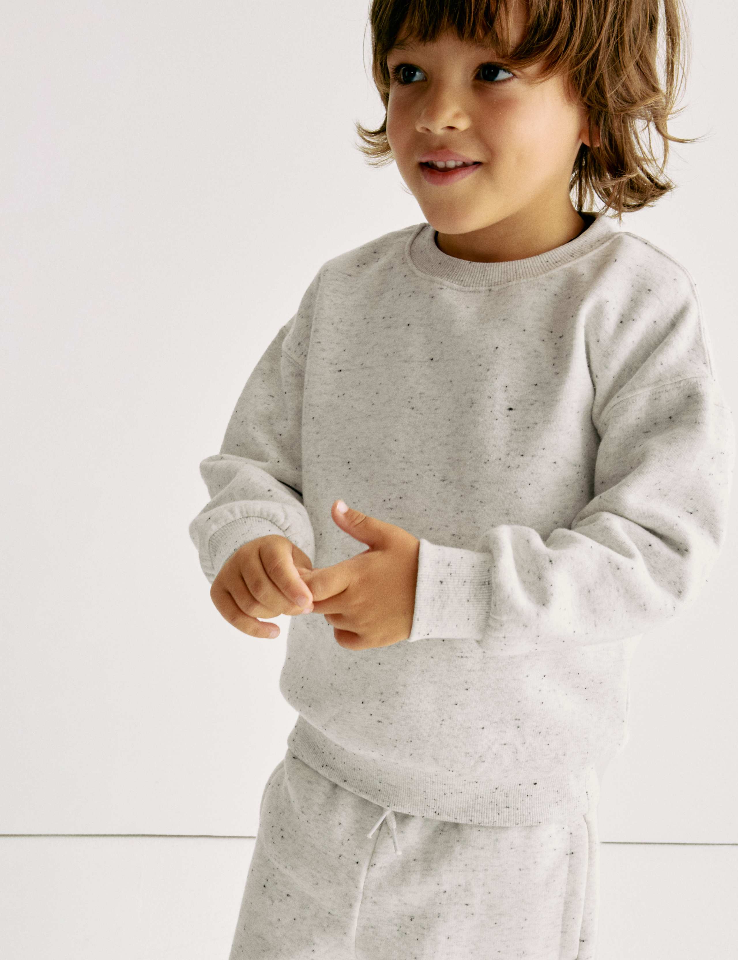 Cotton Rich Neppy Sweatshirt (2-8 Yrs) 3 of 6
