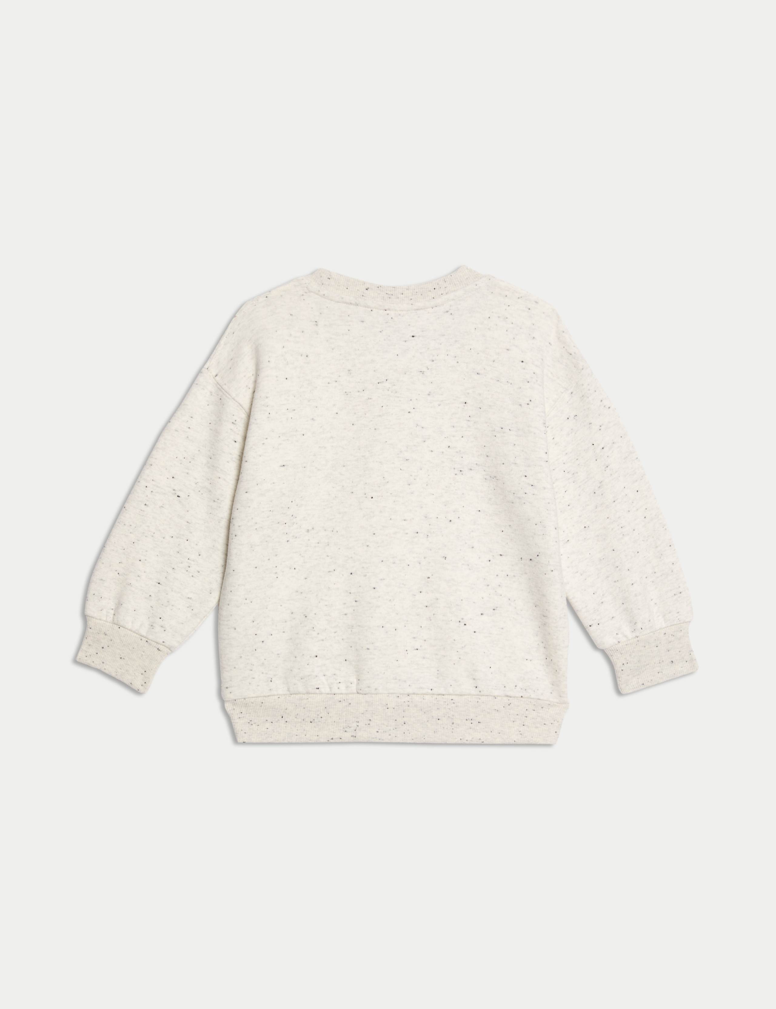 Cotton Rich Neppy Sweatshirt (2-8 Yrs) 2 of 2