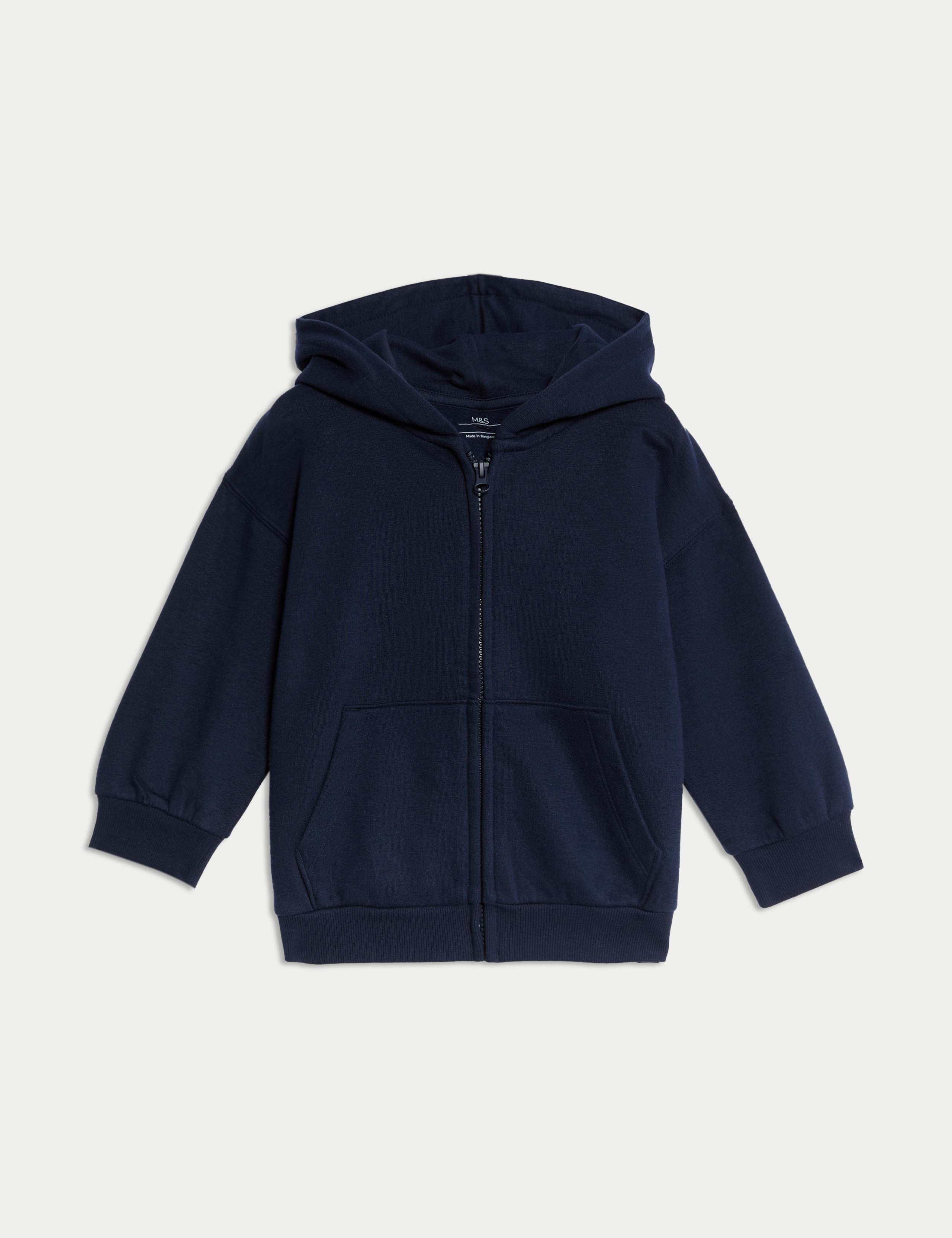 Cotton Rich Zip Hoodie (2-8 Yrs) 1 of 2