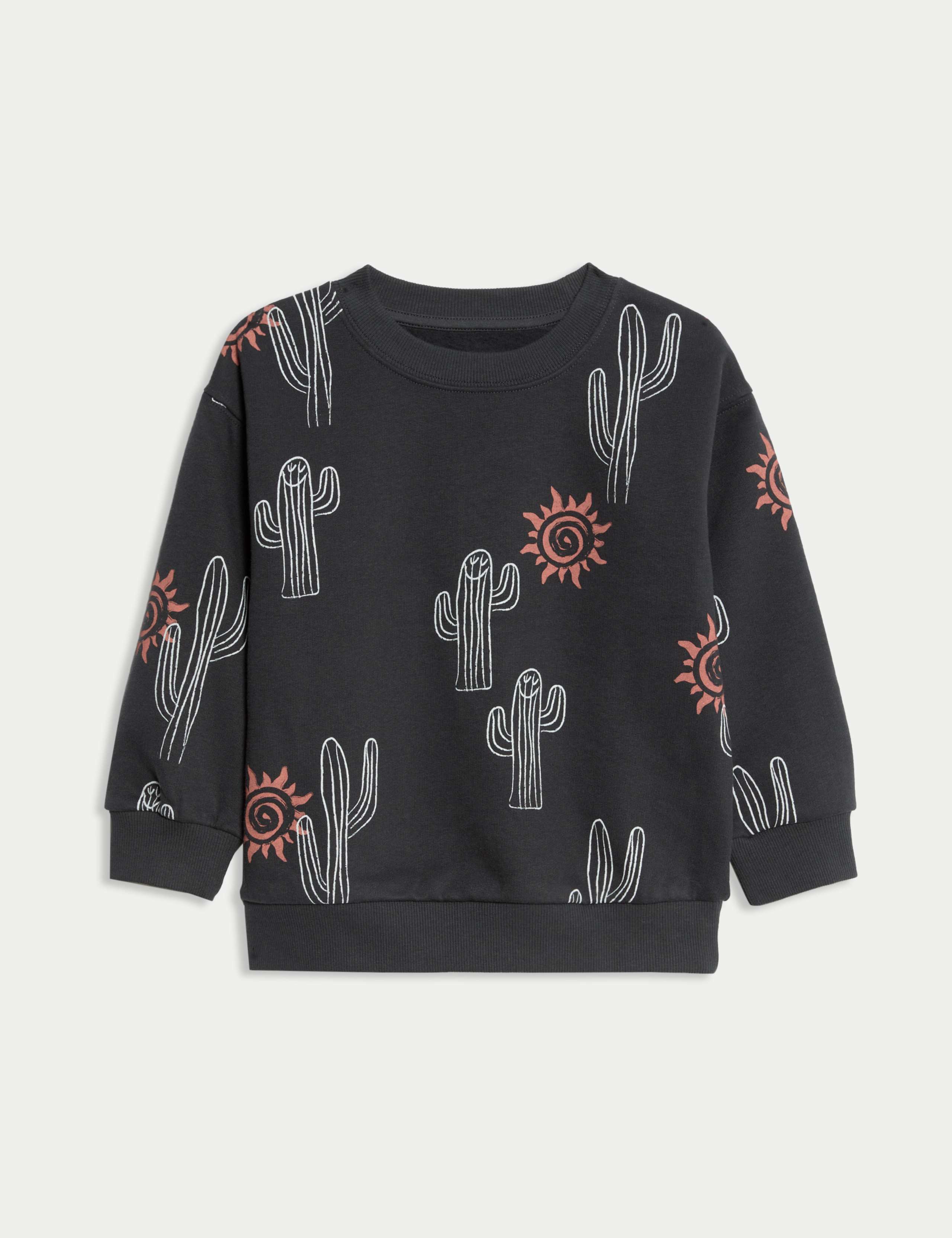 Cotton Rich Cactus Sweatshirt (2-8 Yrs) 2 of 3