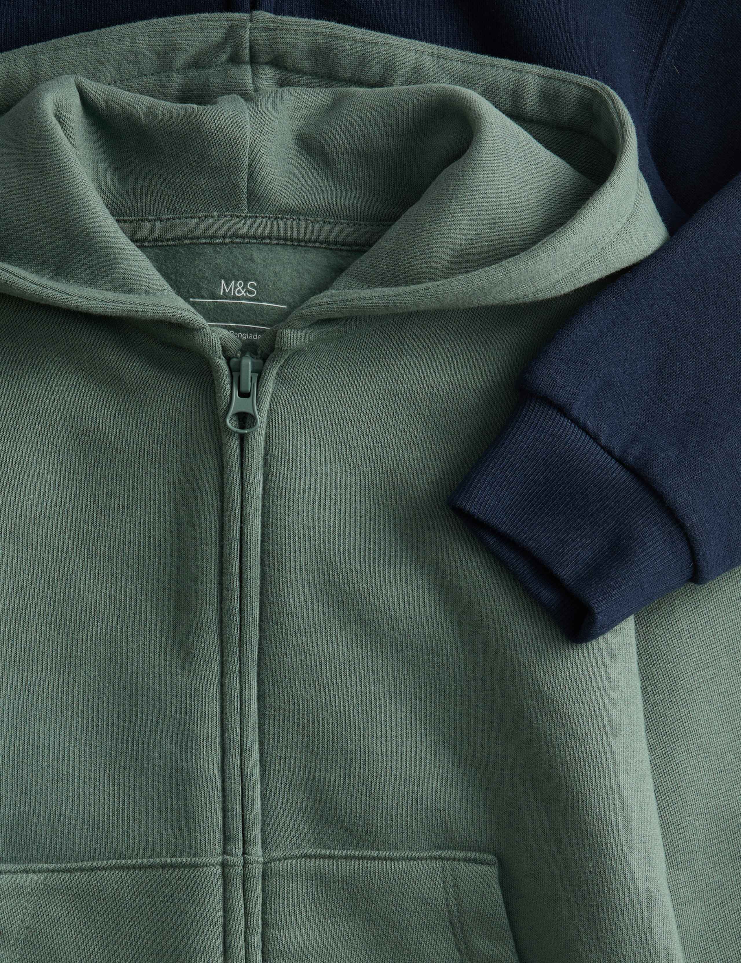 2 Pack Cotton Rich Hoodies (2-8 Yrs) 2 of 2