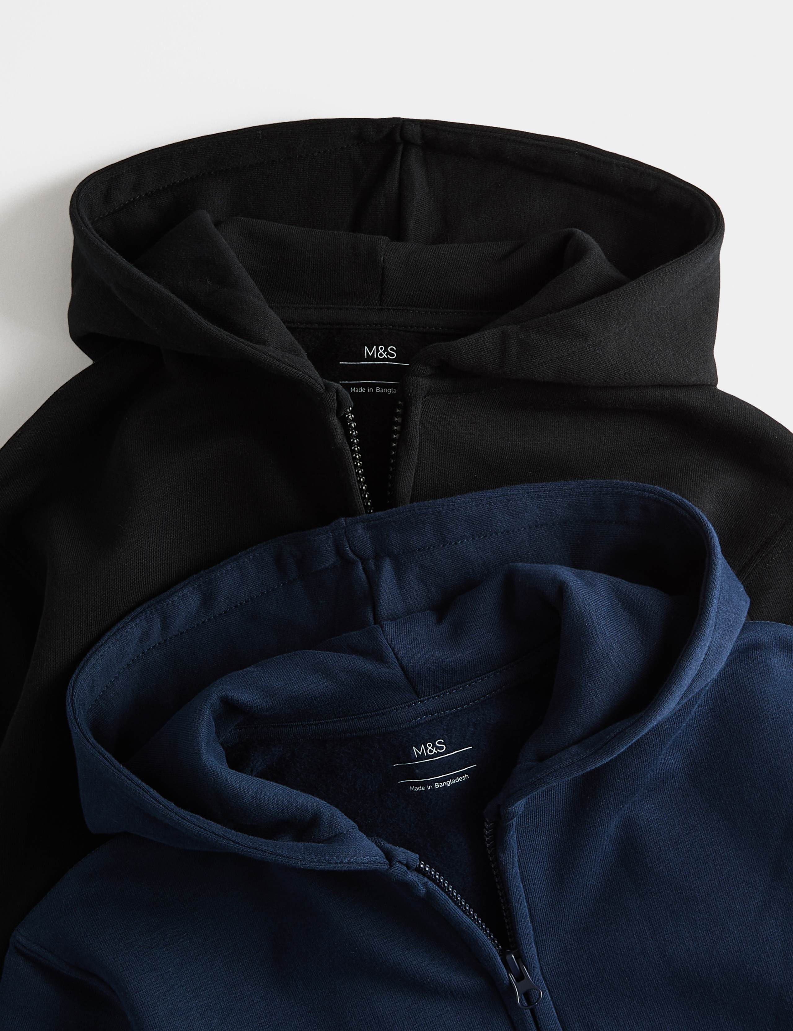 2 Pack Cotton Rich Hoodies (2-8 Yrs) 2 of 2