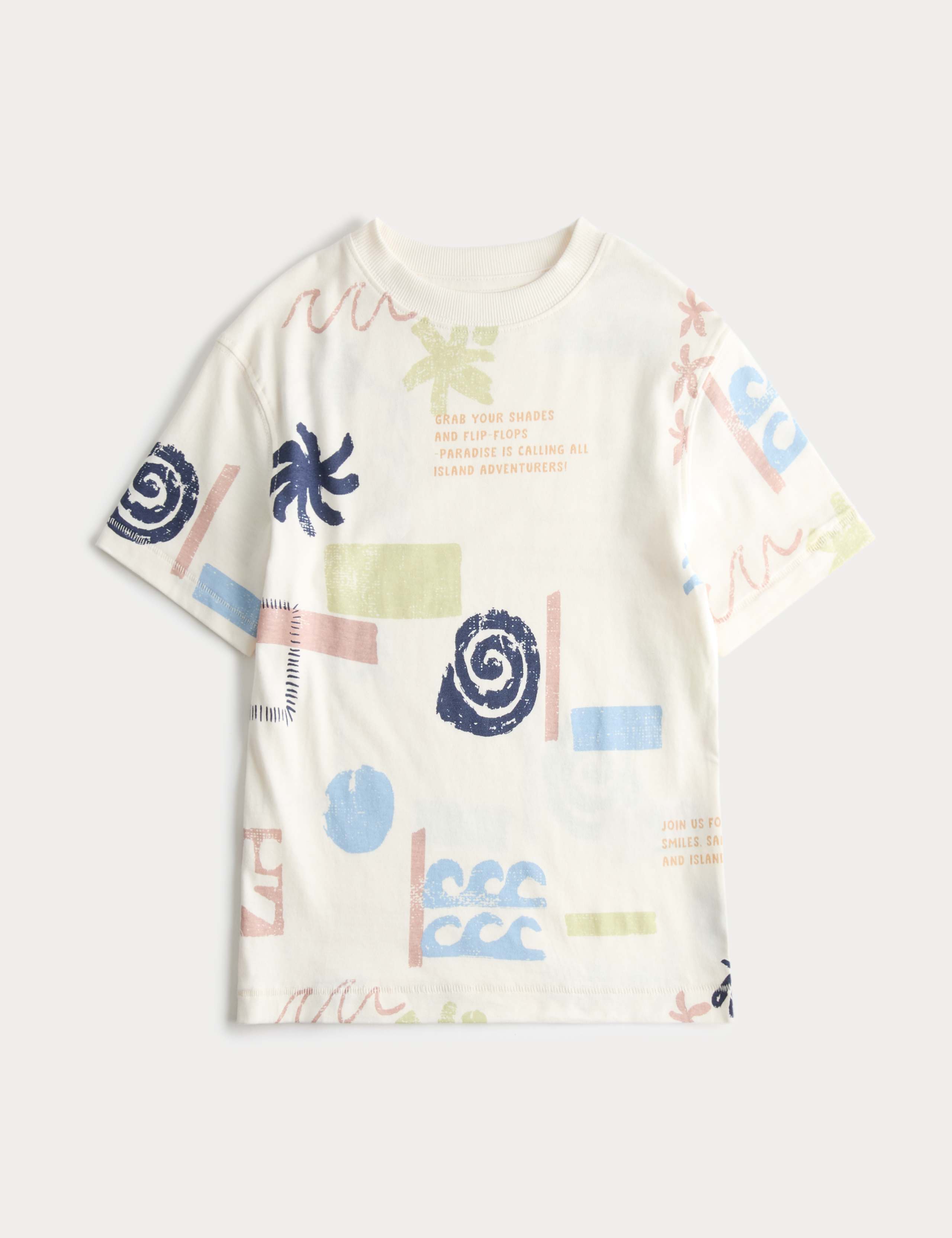 Pure Cotton Graphic T-Shirt (2-8 Yrs) 1 of 2