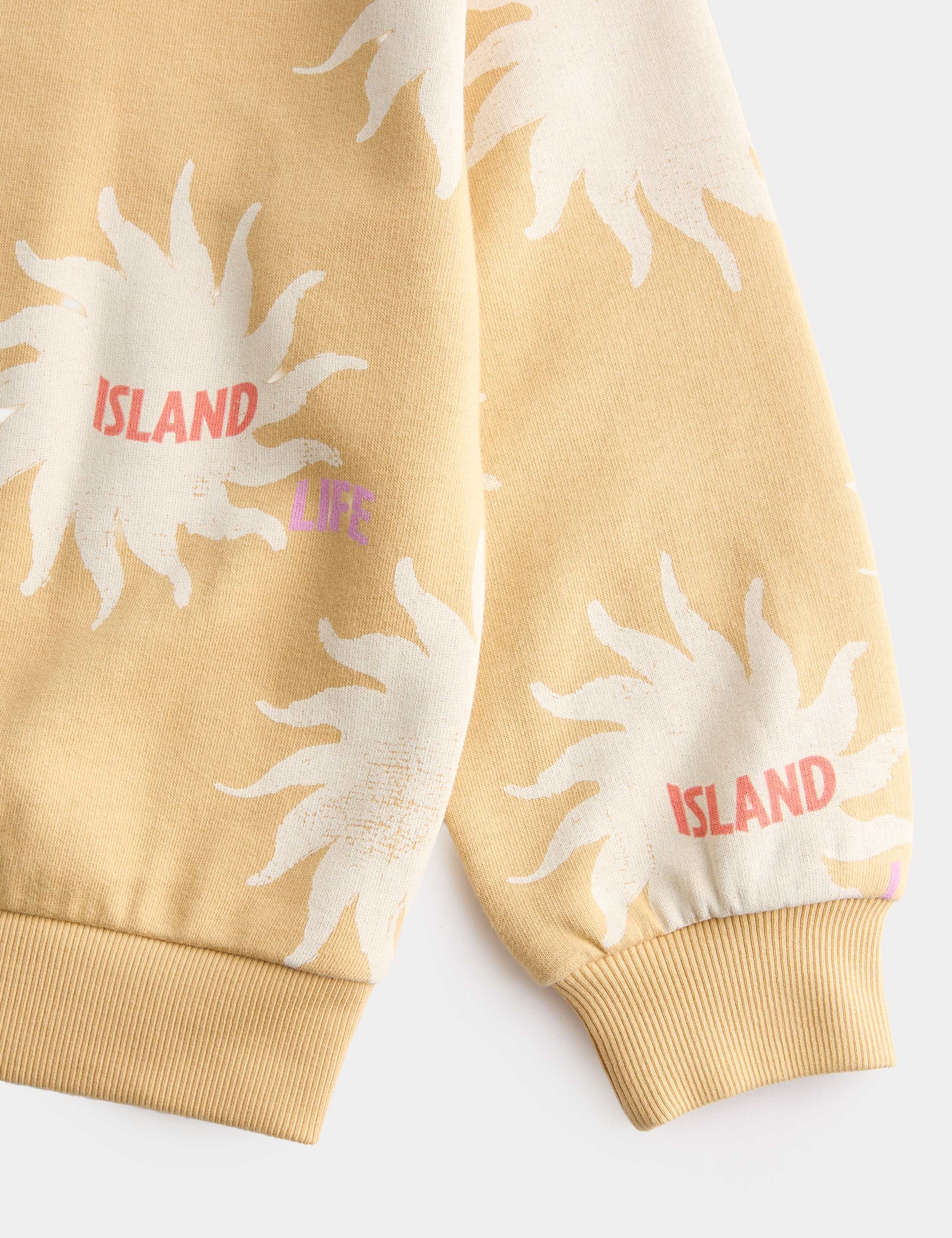 Cotton Rich Sun Print Sweatshirt (2-8 Yrs) 2 of 2