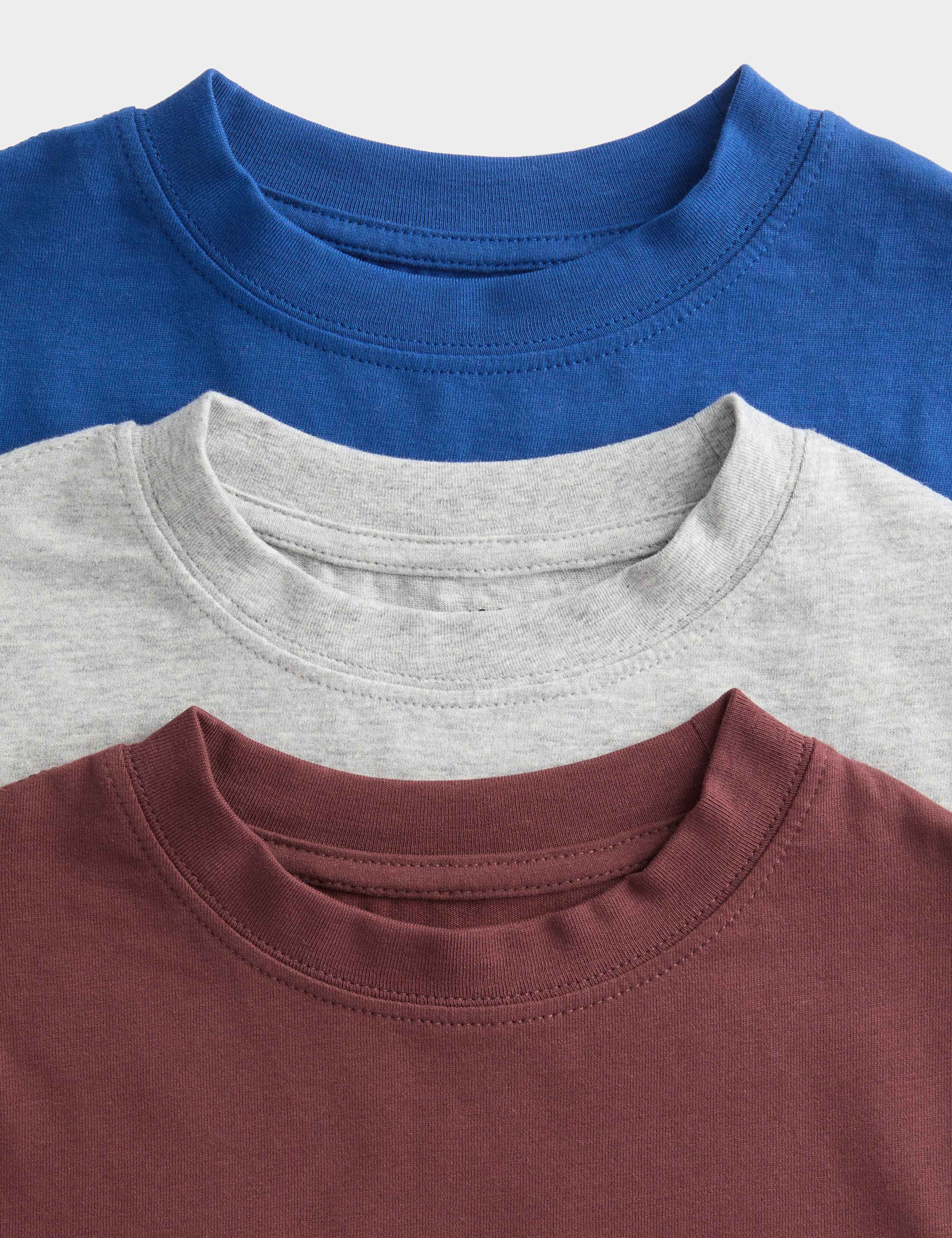 3 Pack Pure Cotton T-Shirts (2-8 Yrs) 2 of 2