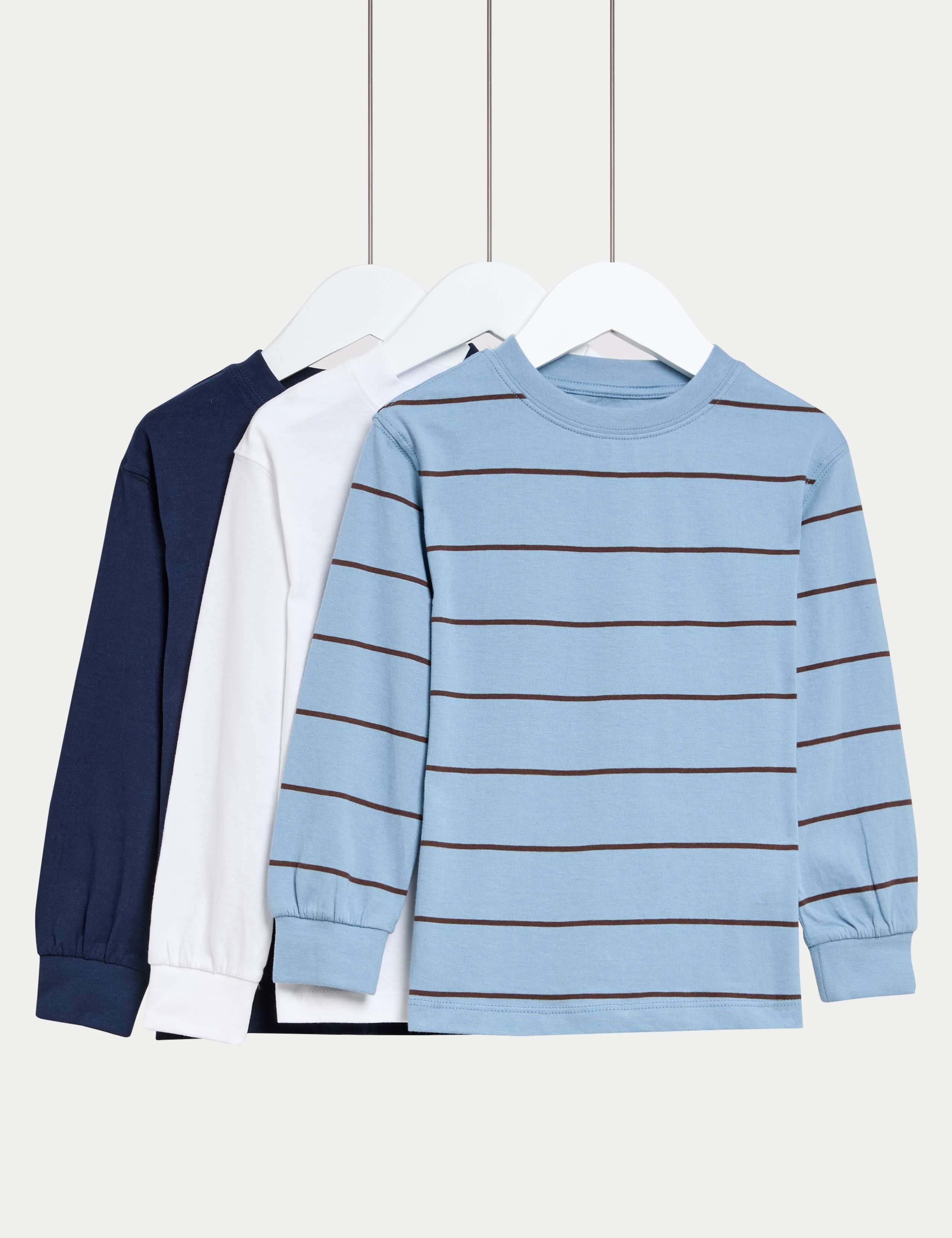 3 Pack Pure Cotton Tops (2-8 Yrs) 1 of 1