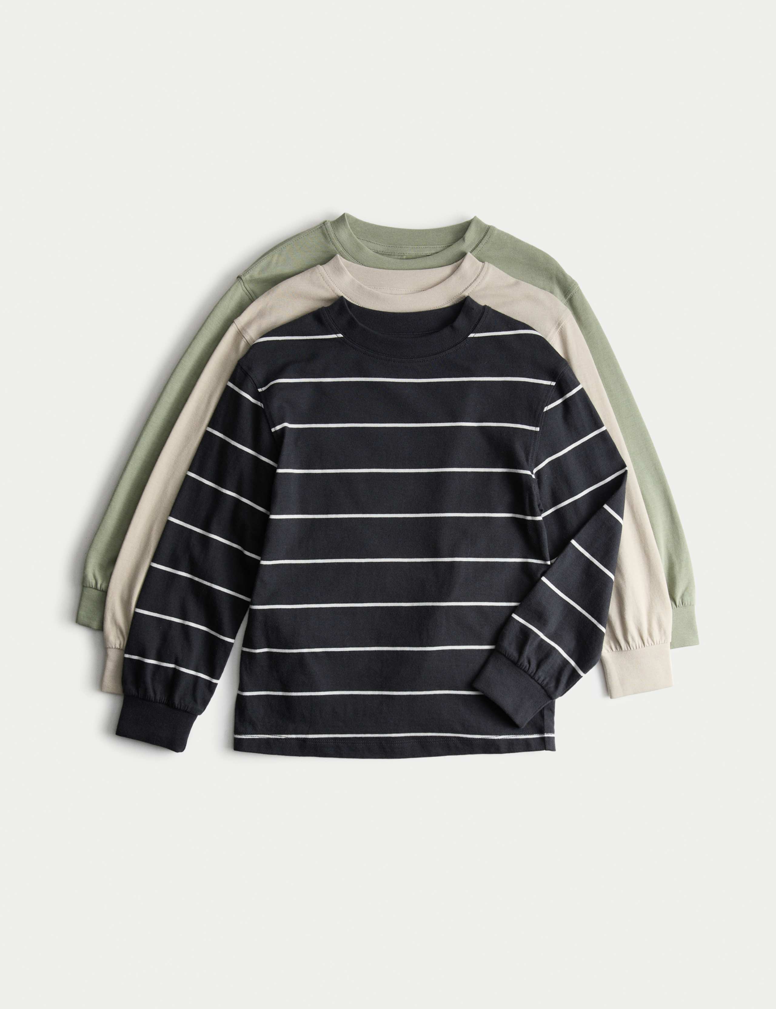 3pk Pure Cotton Tops (2-8 Yrs) 1 of 2