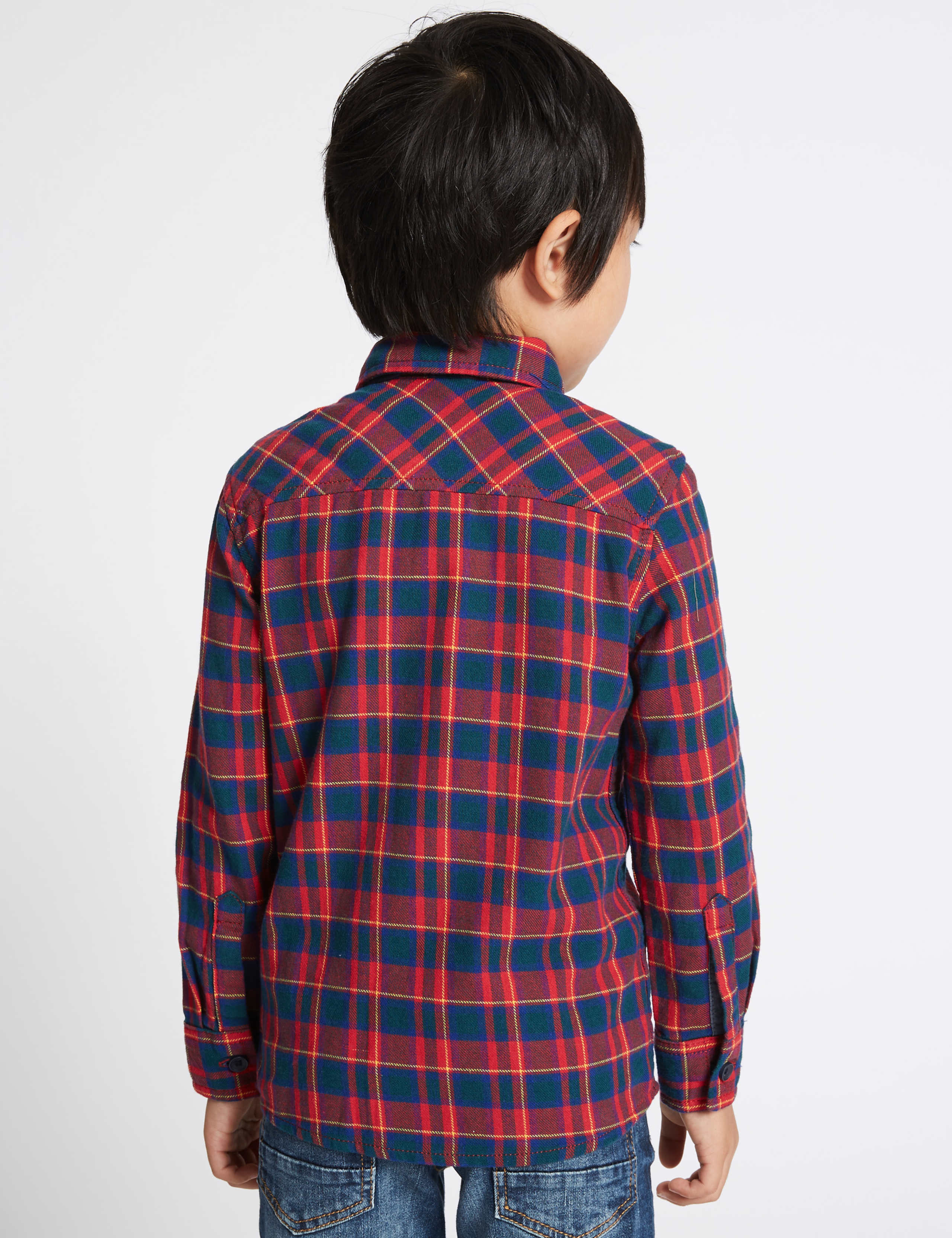 Pure Cotton Checked Shirt with Bow Tie (3 Months - 6 Years) 3 of 6