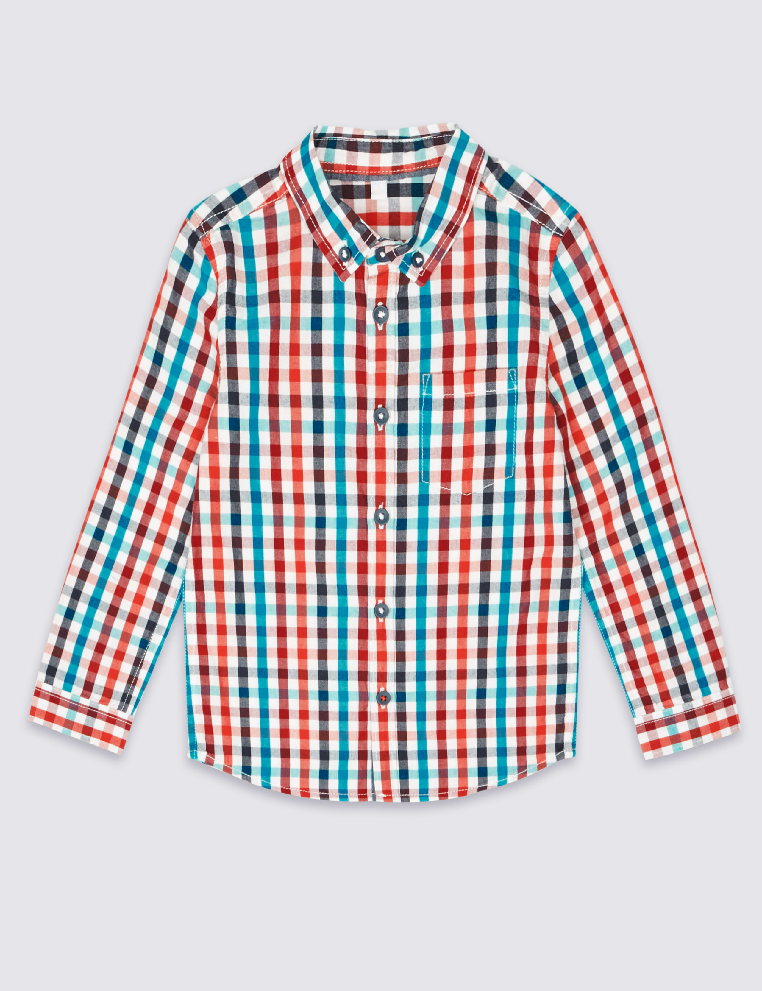 Pure Cotton Checked Shirt (3 Months - 5 Years) 2 of 5
