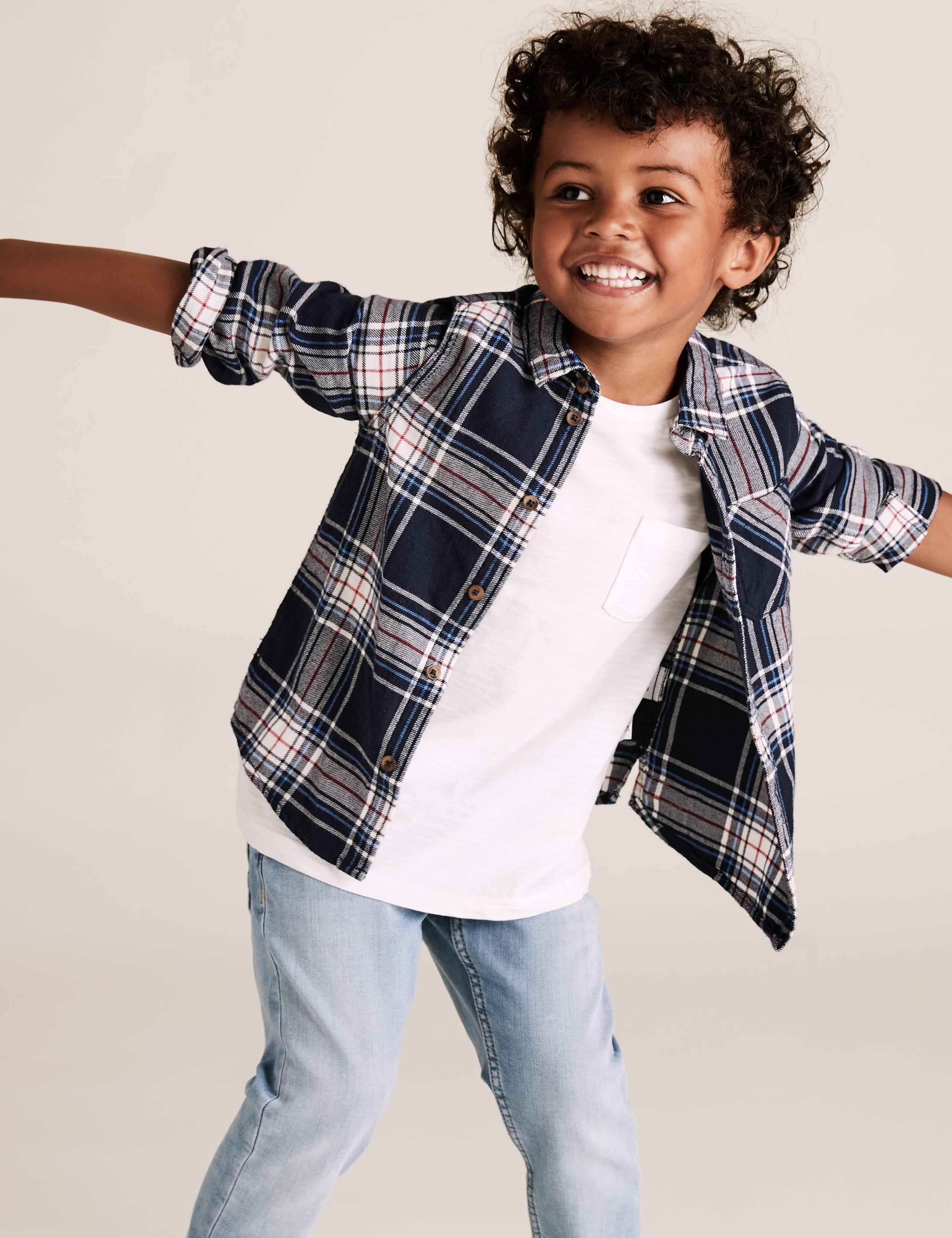 Cotton Checked Shirt (2-7 Yrs) 1 of 4
