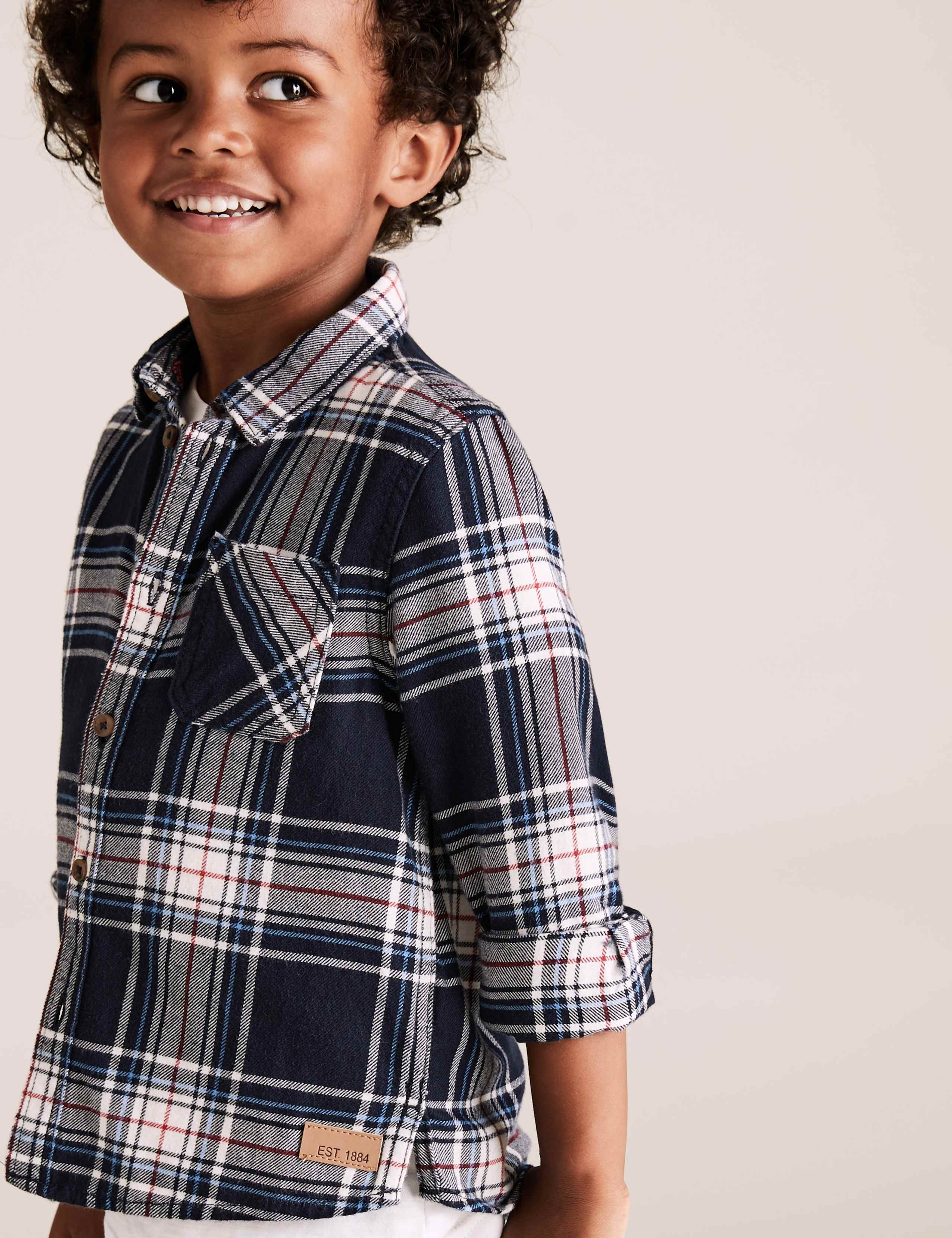 Cotton Checked Shirt (2-7 Yrs) 3 of 4