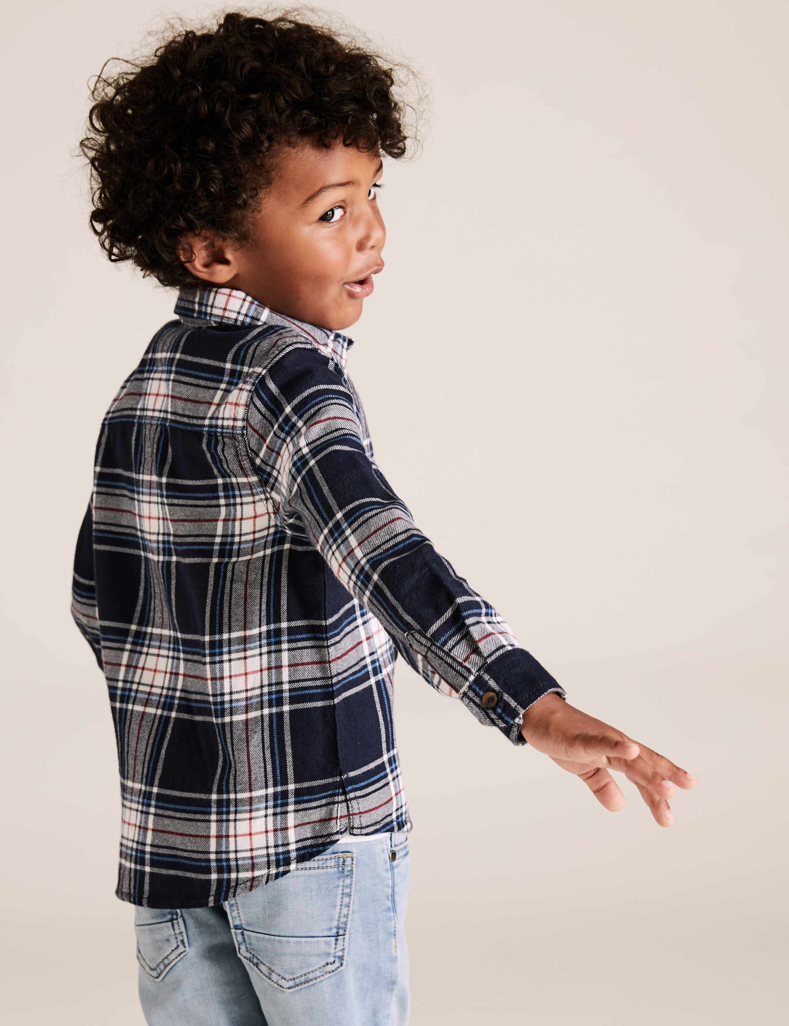 Cotton Checked Shirt (2-7 Yrs) 4 of 4