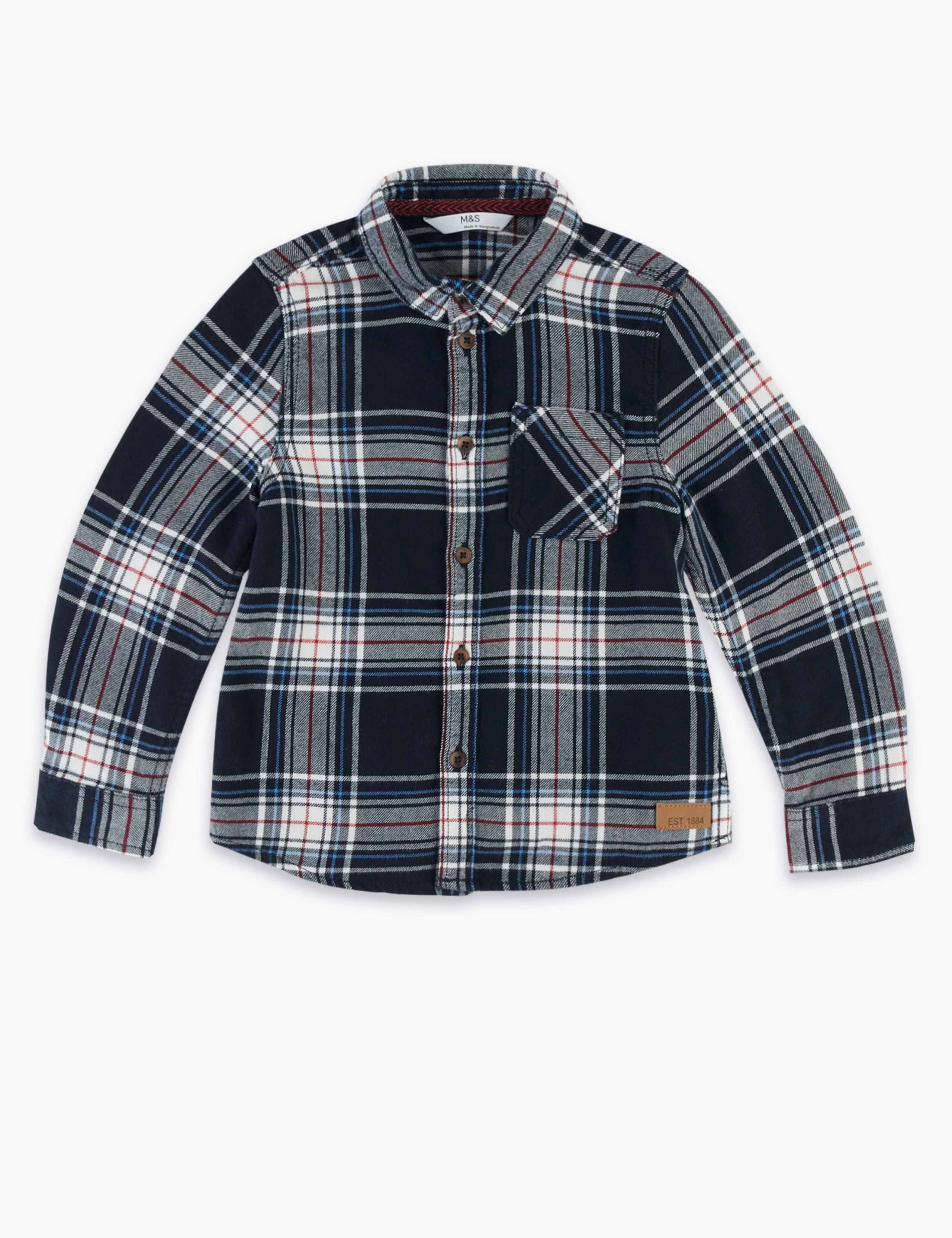 Cotton Checked Shirt (2-7 Yrs) 2 of 4