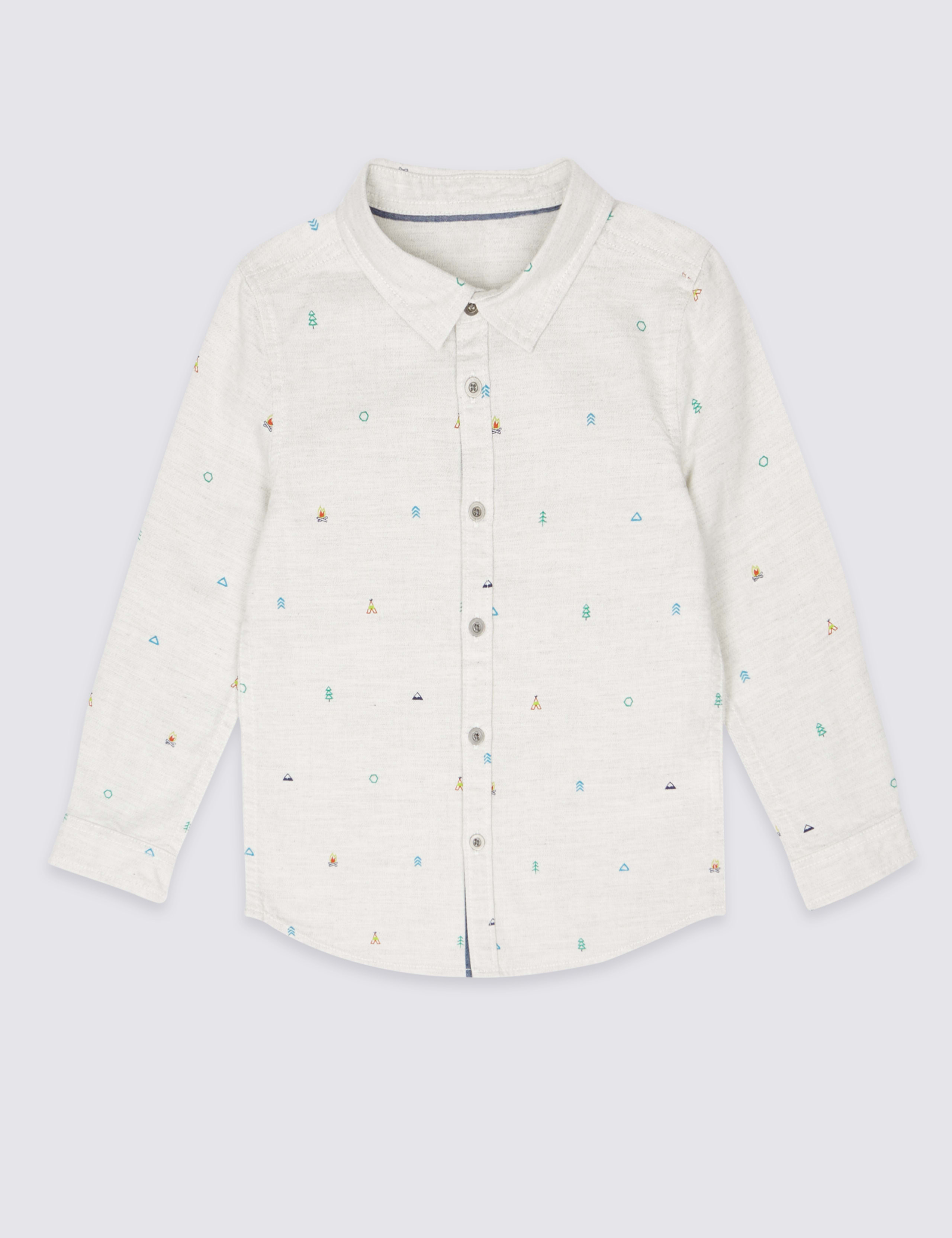 Pure Cotton All Over Print Shirt (3 Months - 5 Years) 2 of 5