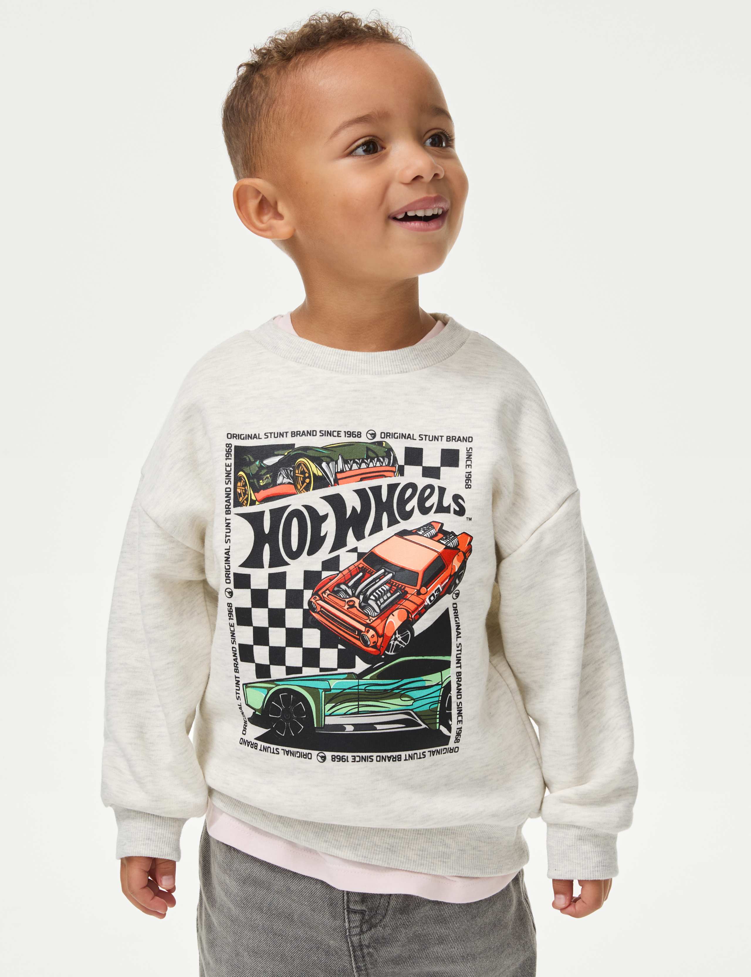 Cotton Rich Hot Wheels™ Sweatshirt (2-8 Yrs) 3 of 6