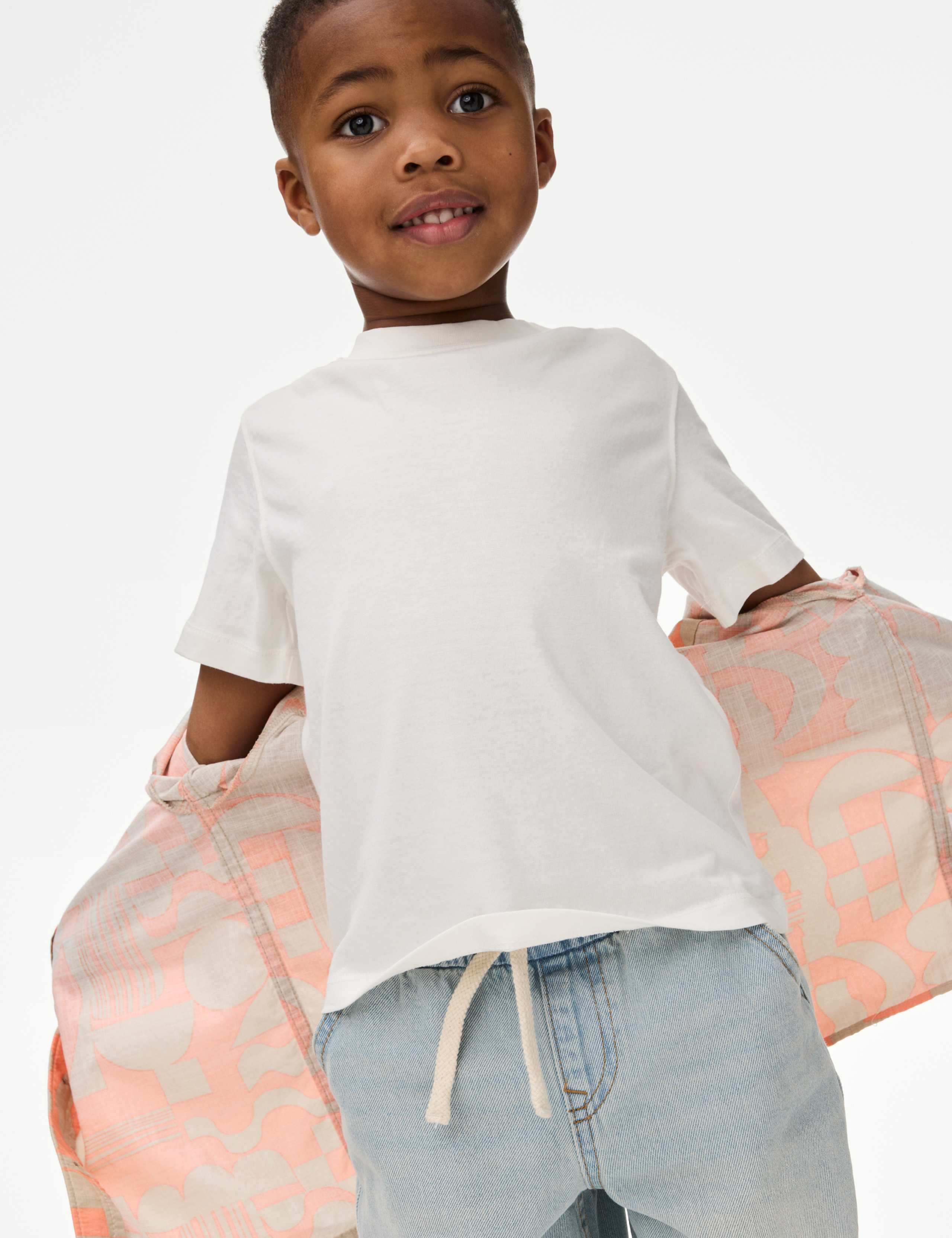 Pure Cotton Printed Shirt & T-Shirt Set (2-16 Yrs) 4 of 5