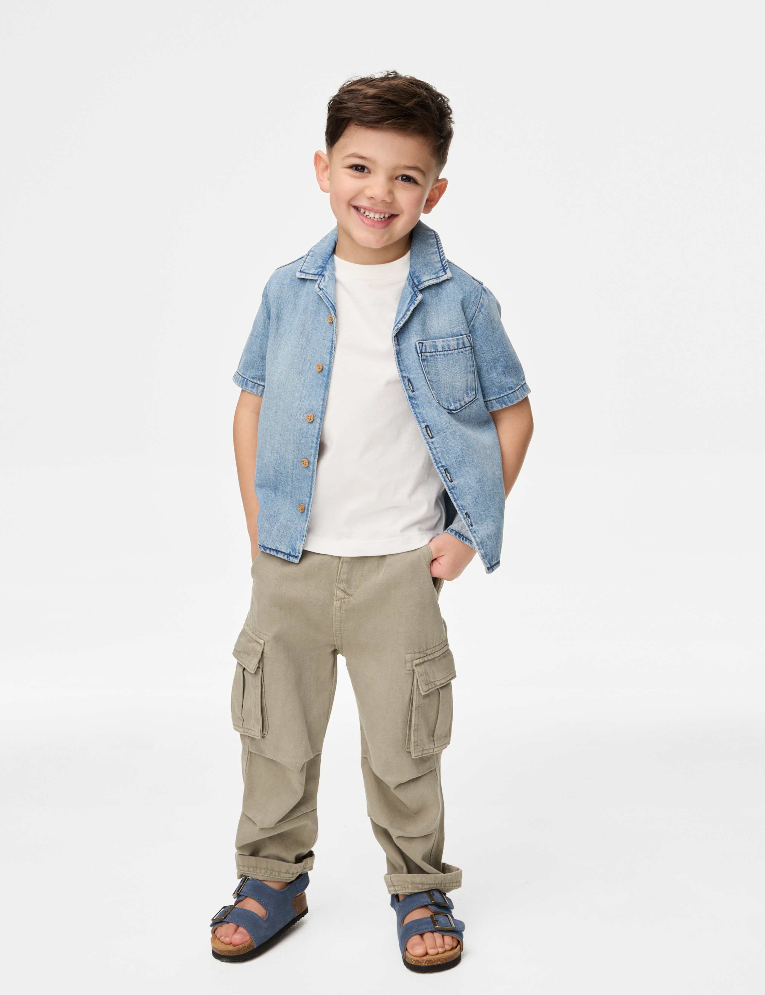 2pc Pure Cotton Shirt & T-Shirt Set (2-16 Yrs) 3 of 5