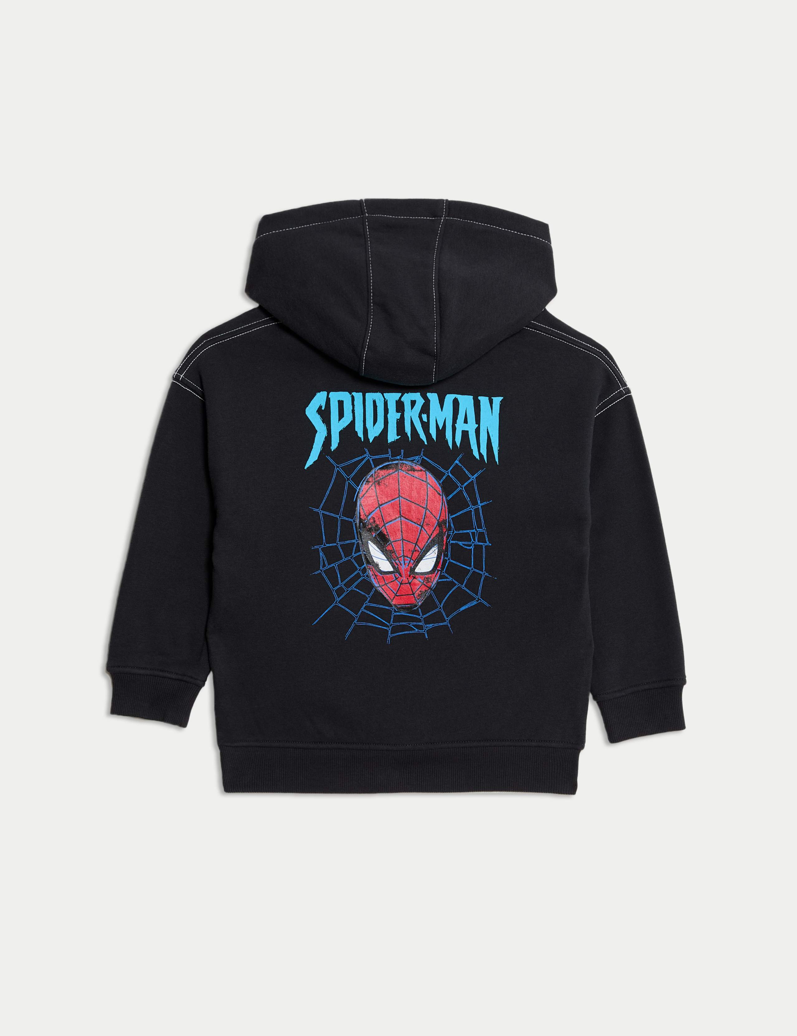 Cotton Rich Spider-Man™ Zip Hoodie (2-8 Yrs) 6 of 6
