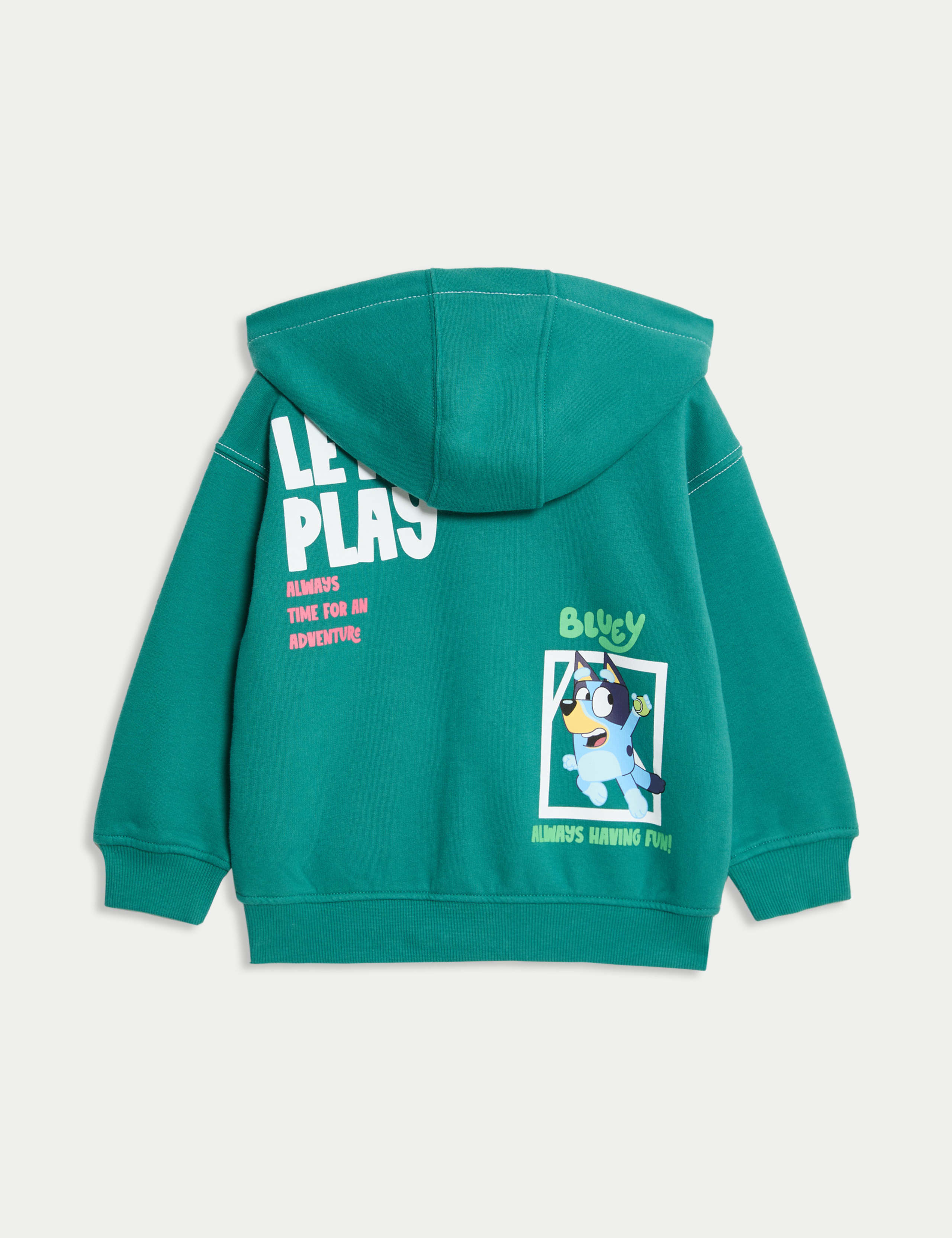 Cotton Rich Bluey™ Zip Hoodie (2-8 Yrs) 3 of 3