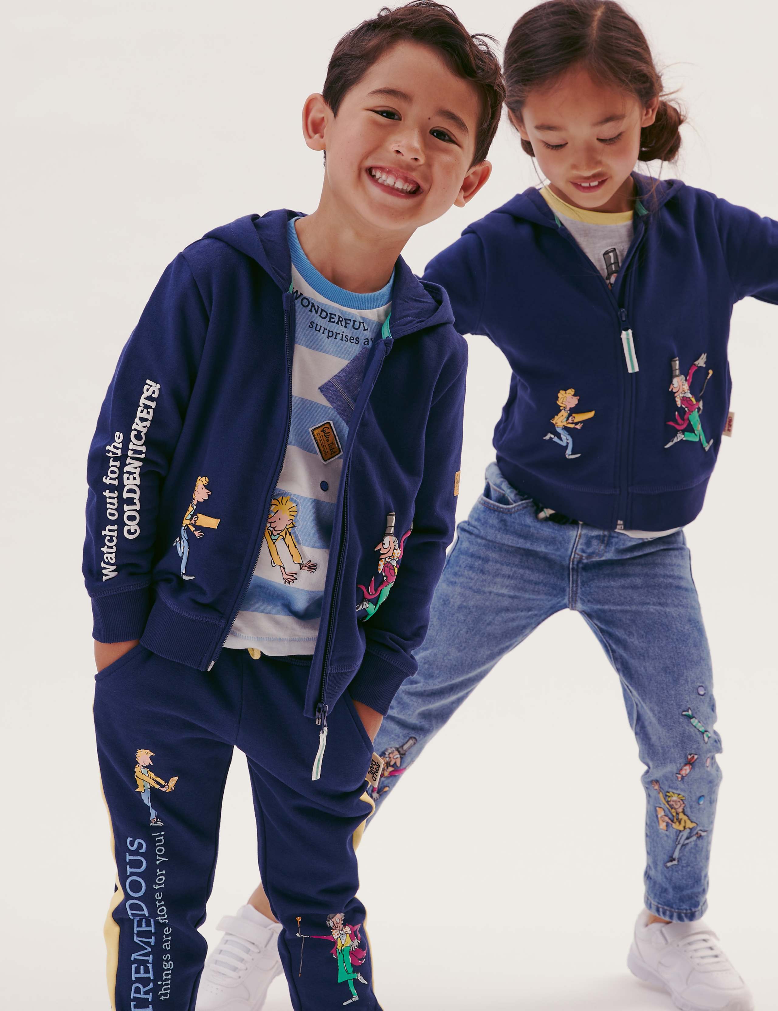 Roald Dahl™ Cotton Zip Hoodie (2-7 yrs) 1 of 8