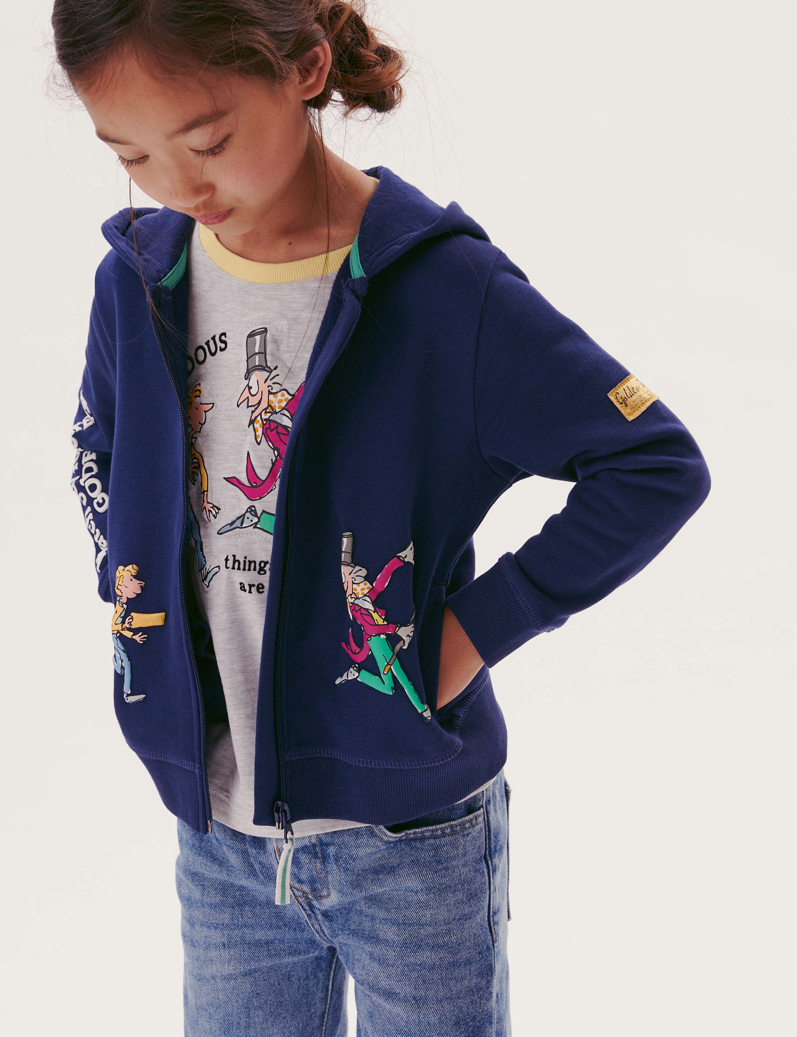 Roald Dahl™ Cotton Zip Hoodie (2-7 yrs) 4 of 8
