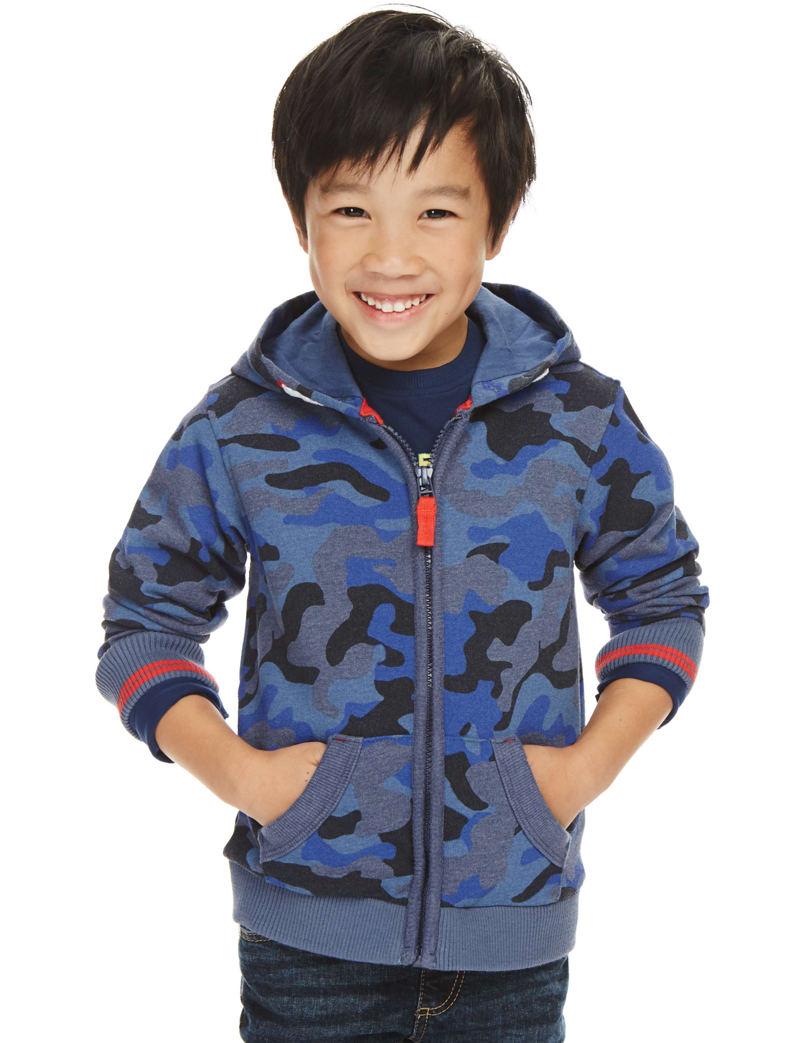 Camouflage Print Hooded Sweatshirt (1-7 Years) 1 of 3