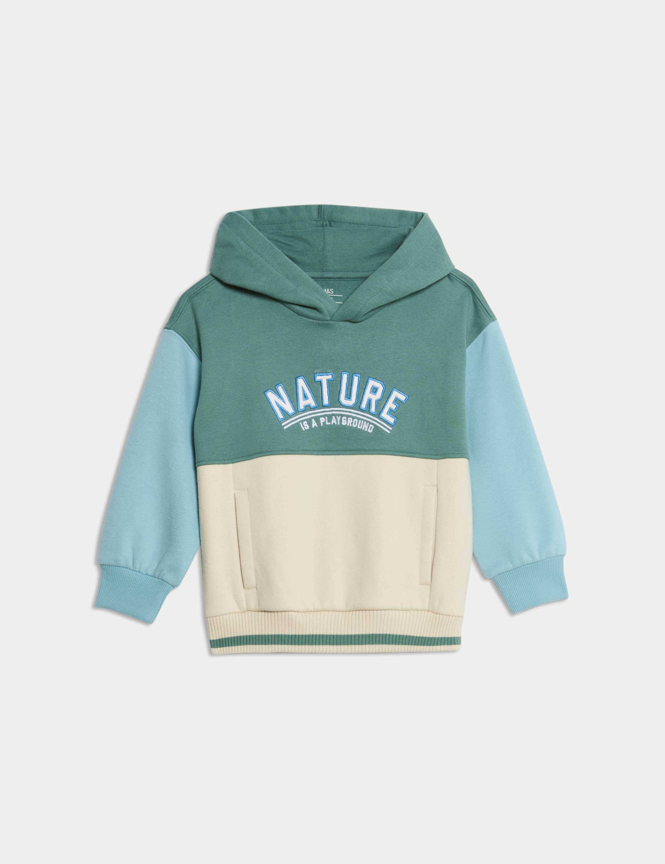 Cotton Rich Slogan Hoodie (2-8 Yrs) 2 of 8