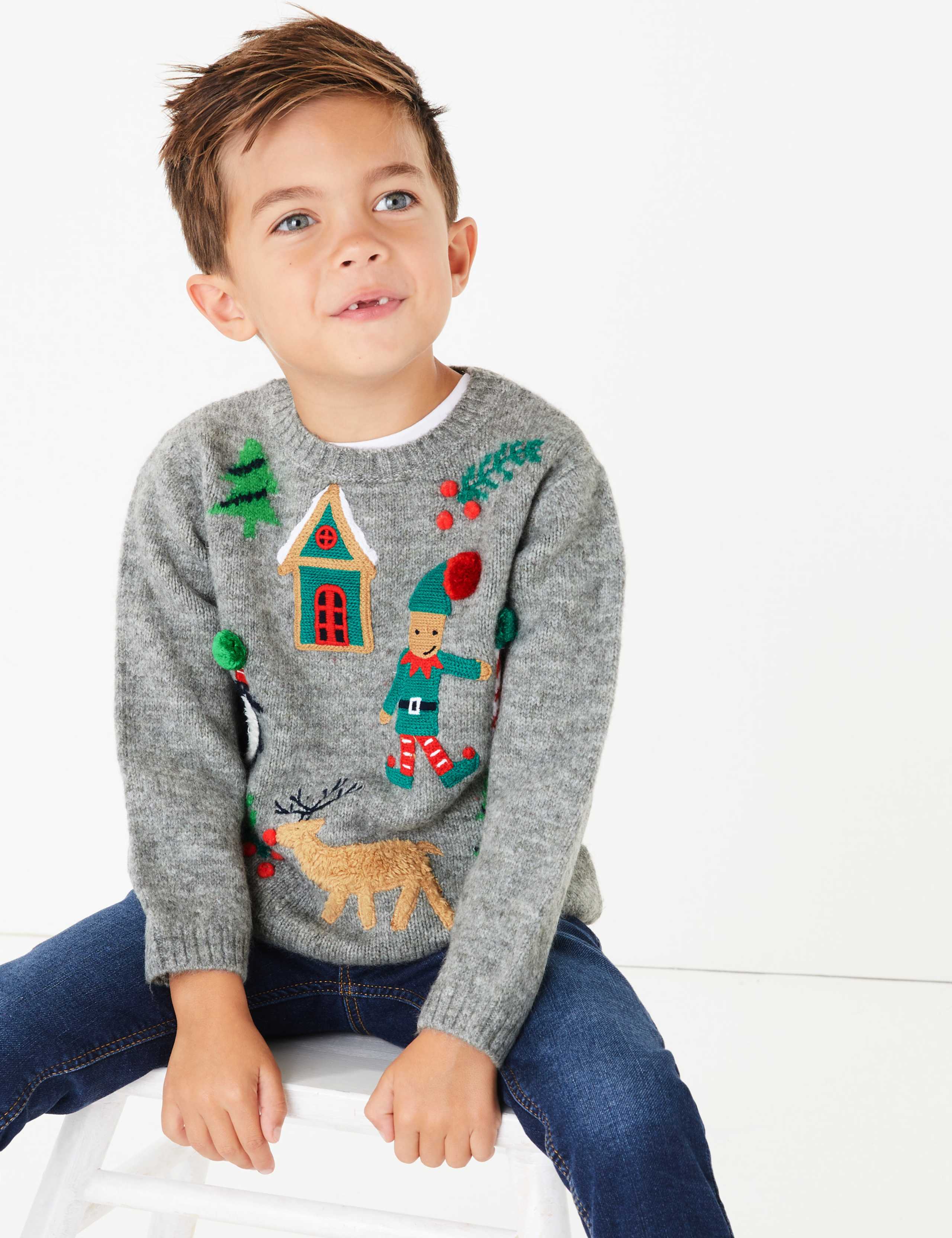 Christmas Applique Jumper (3 Months - 7 Years) 1 of 4