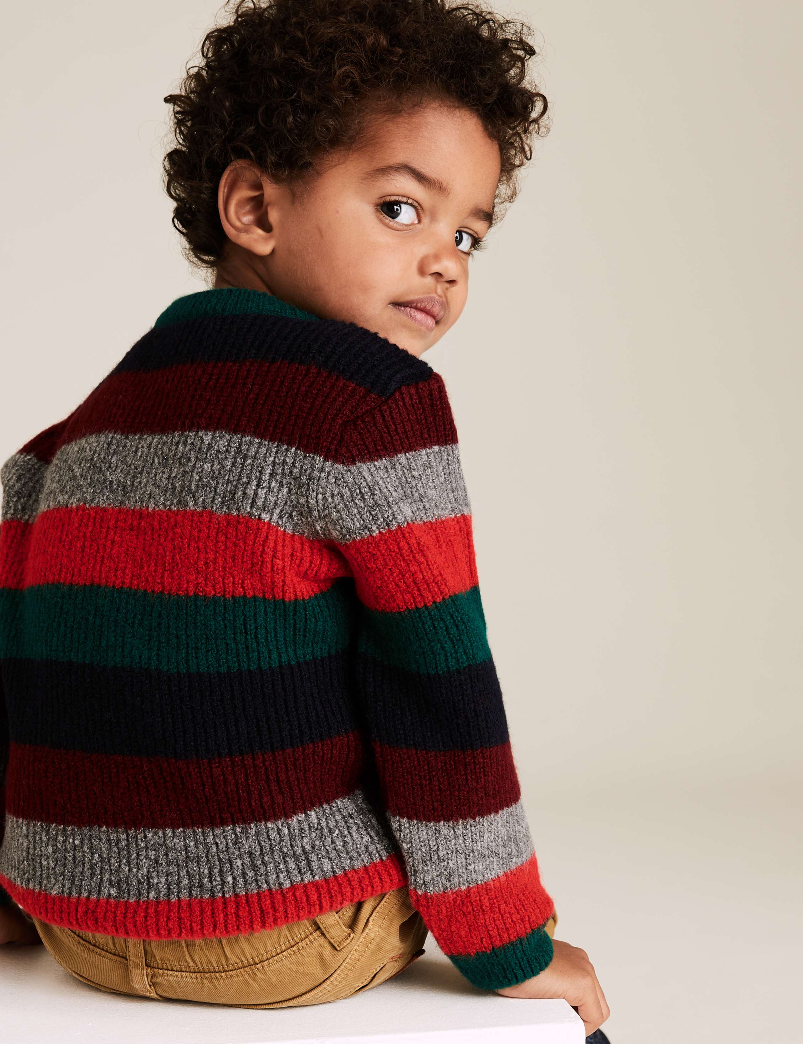 Striped Knitted Jumper (2-7 Yrs) 4 of 4