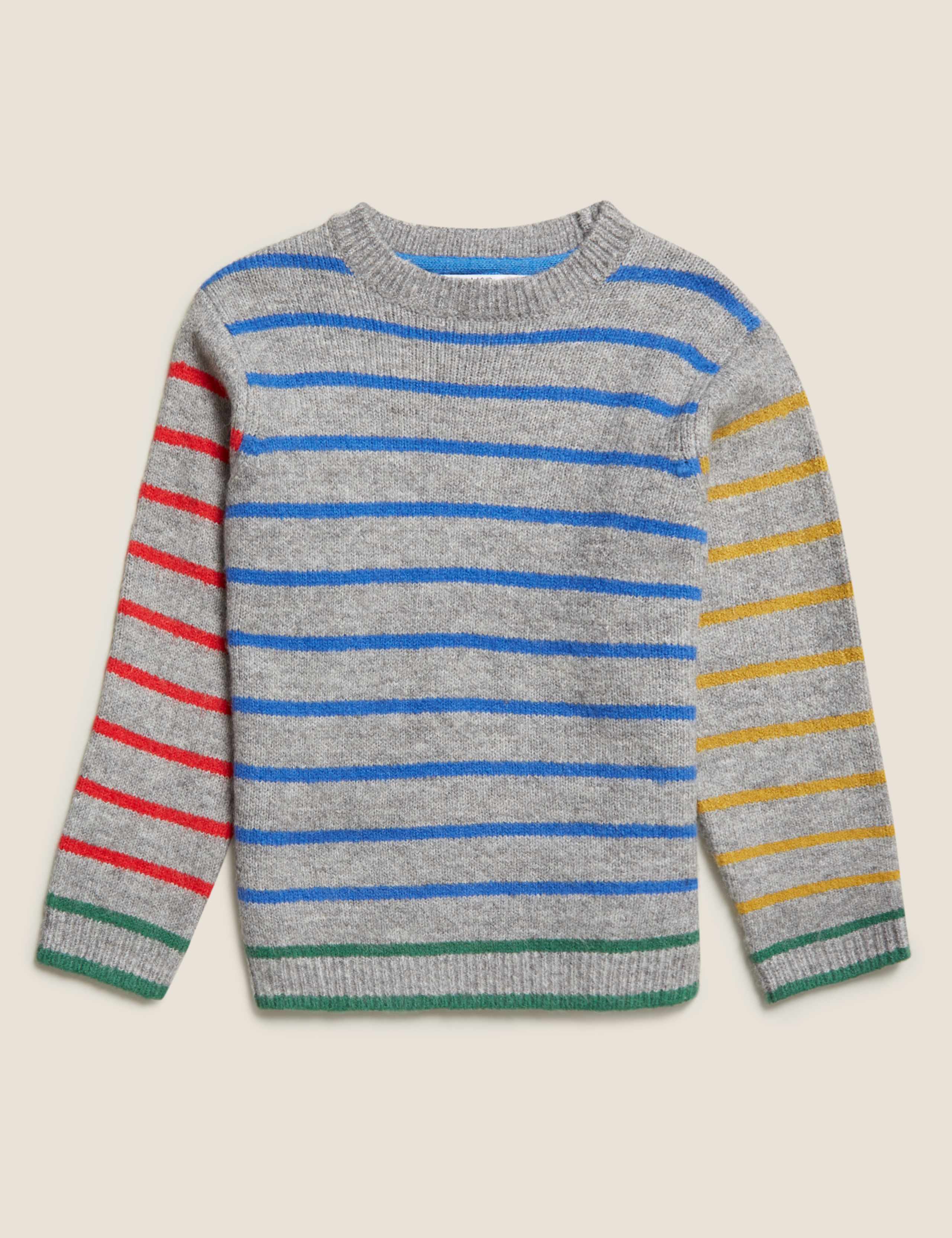 Knitted Easy Striped Jumper (2-7 Yrs) 2 of 4