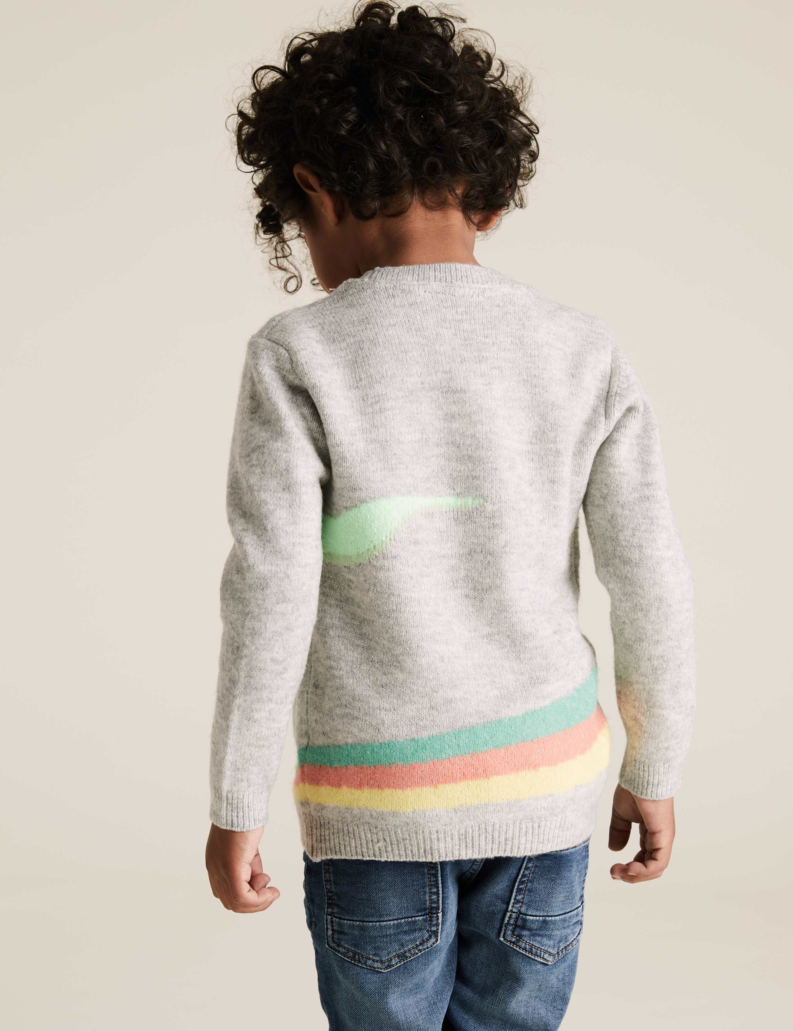 Knitted Scooter Dinosaur Jumper (2-7 Yrs) 4 of 5