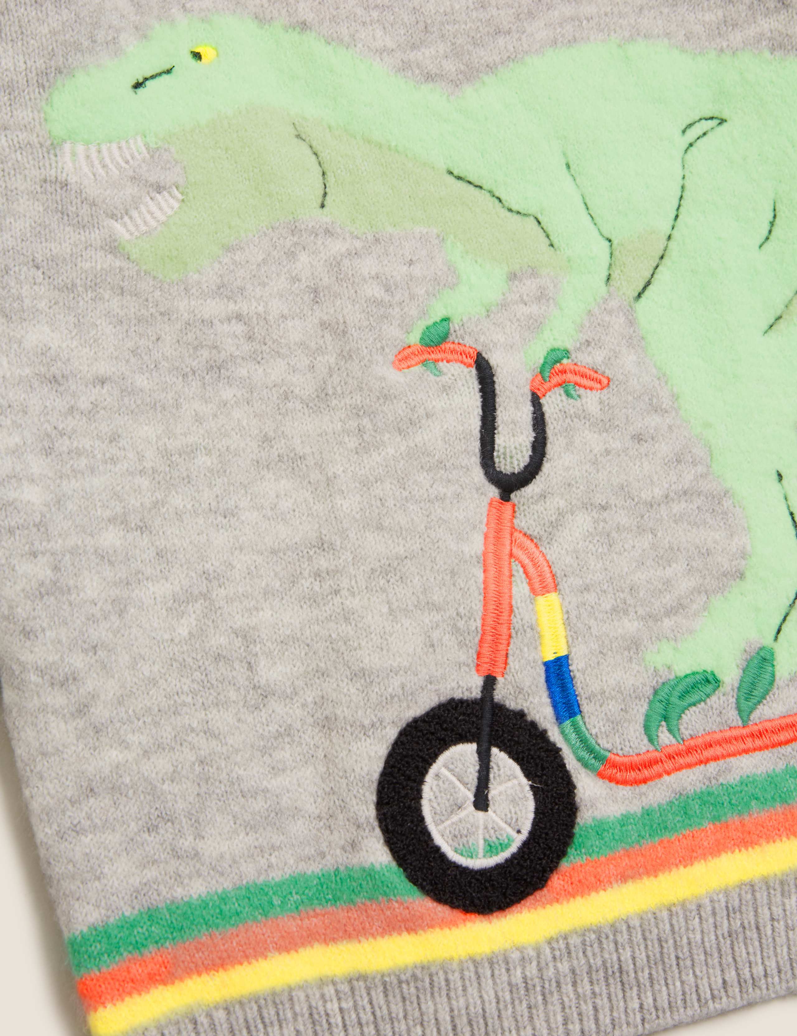 Knitted Scooter Dinosaur Jumper (2-7 Yrs) 5 of 5