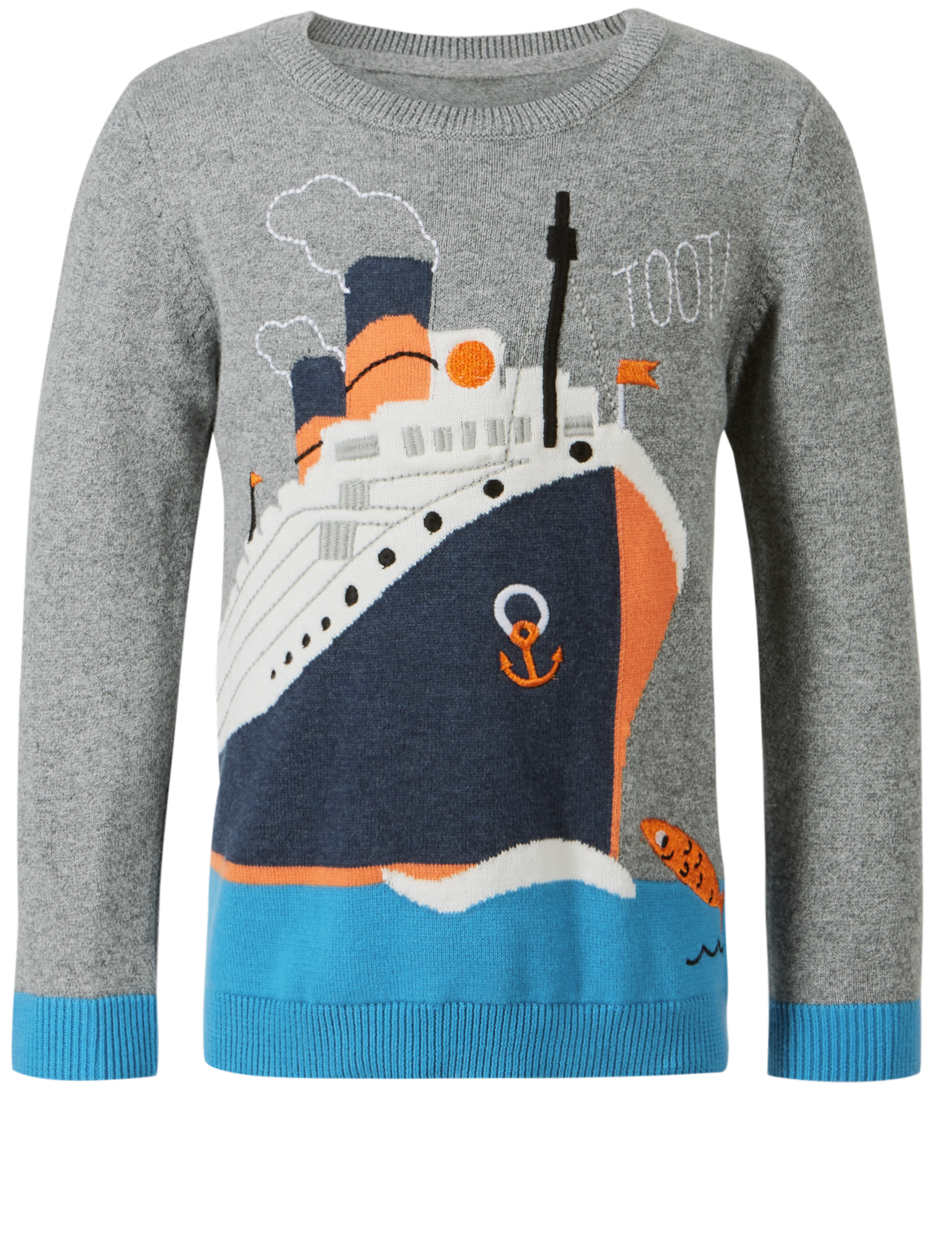 Pure Cotton Ship Jumper (3 Months - 6 Years) 4 of 5