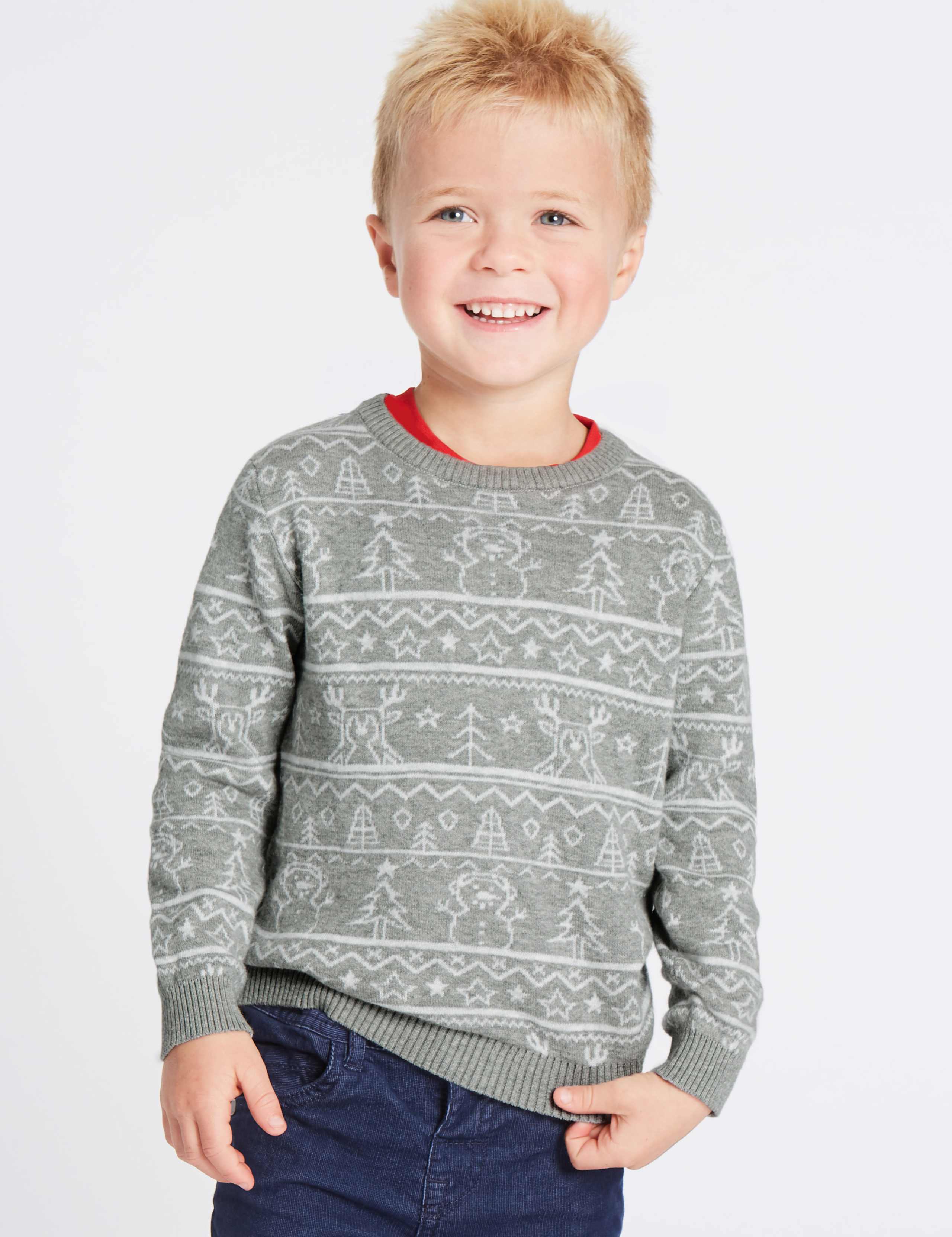 Pure Cotton Printed Jumper (3 Months - 6 Years) 1 of 5
