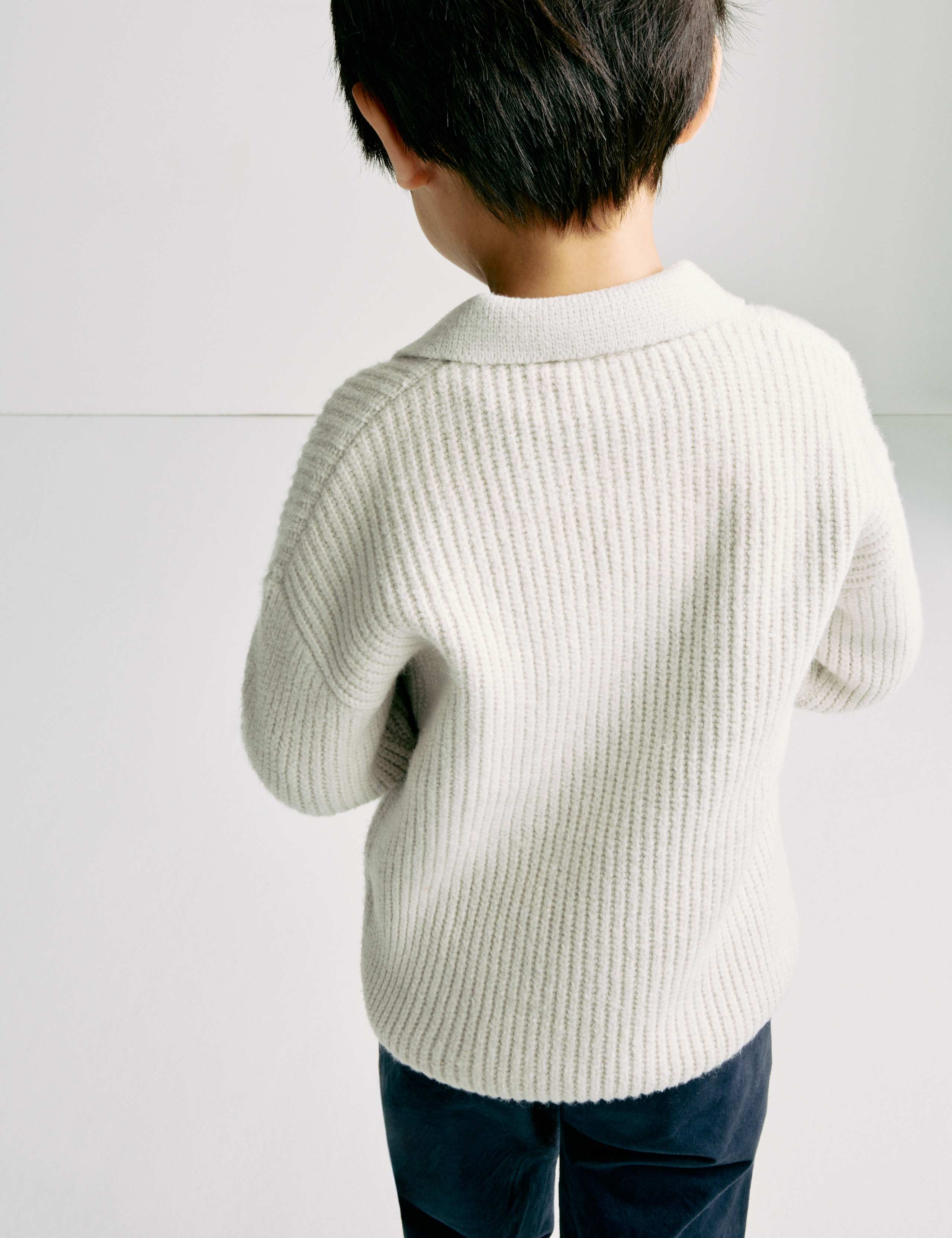 Cotton Blend Knitted Collared Jumper (2-8 Yrs) 5 of 6