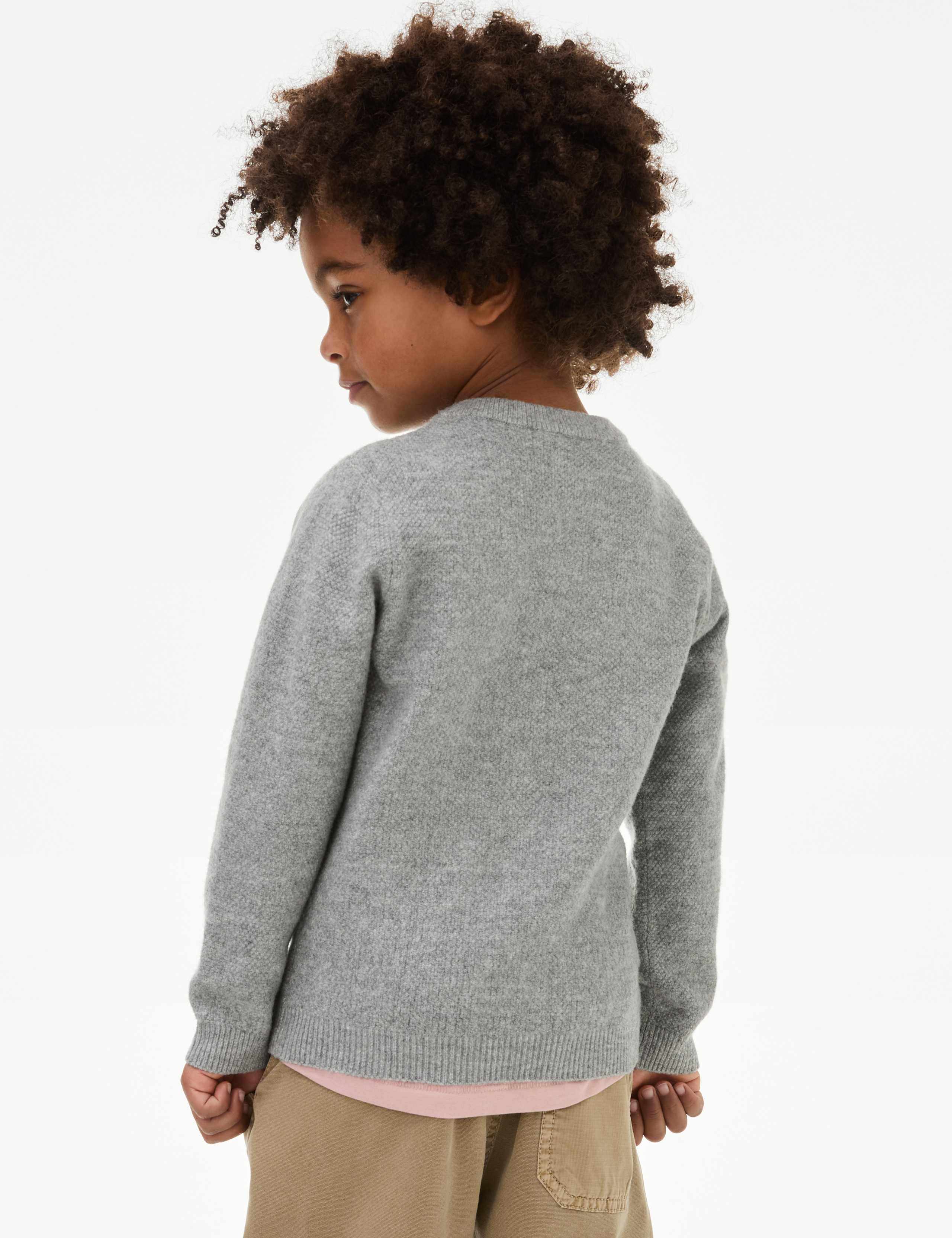 Henley Knitted Jumper (0-8 Yrs) 4 of 4