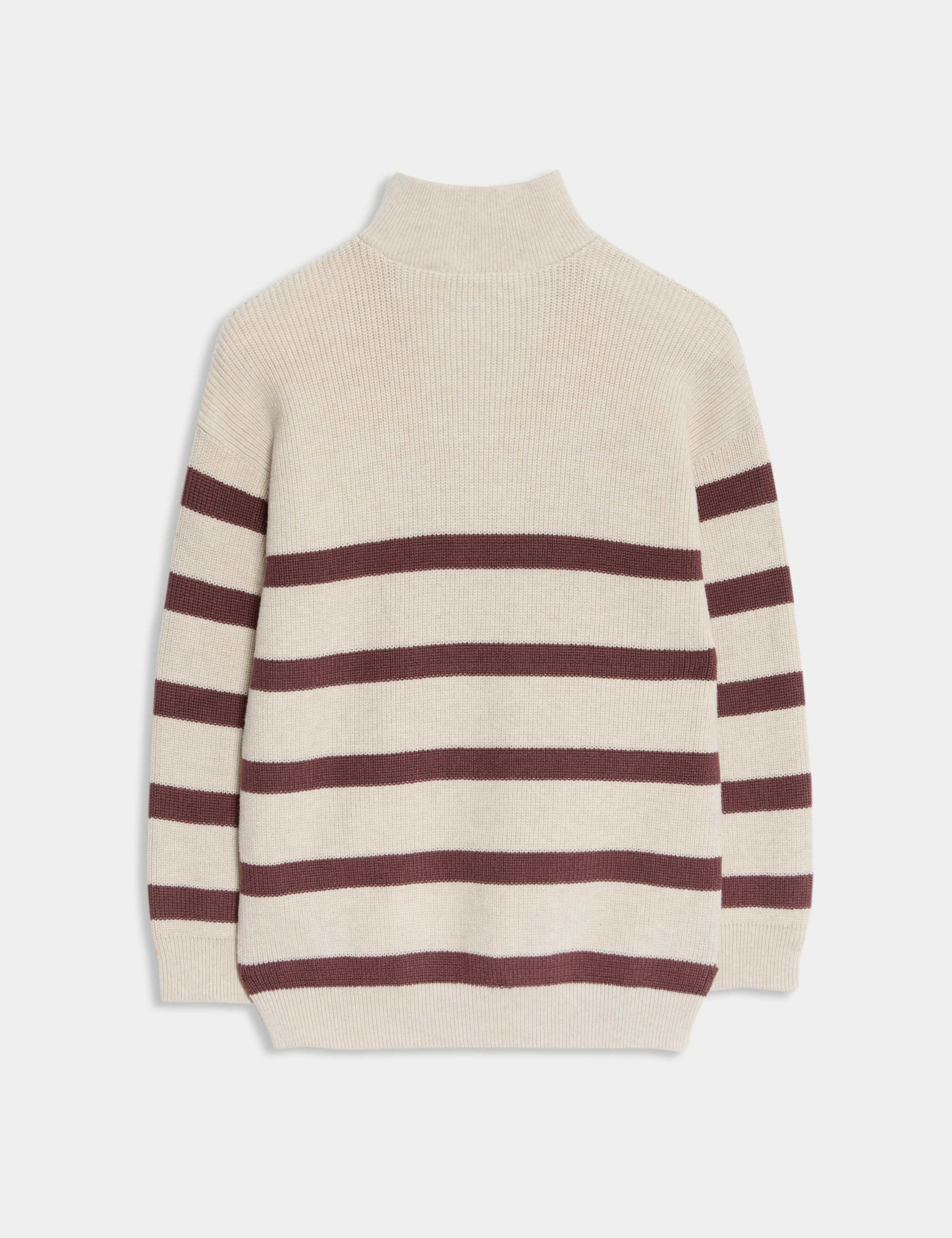 Cotton Rich Striped Half Zip Jumper (2-8 Yrs) 2 of 2
