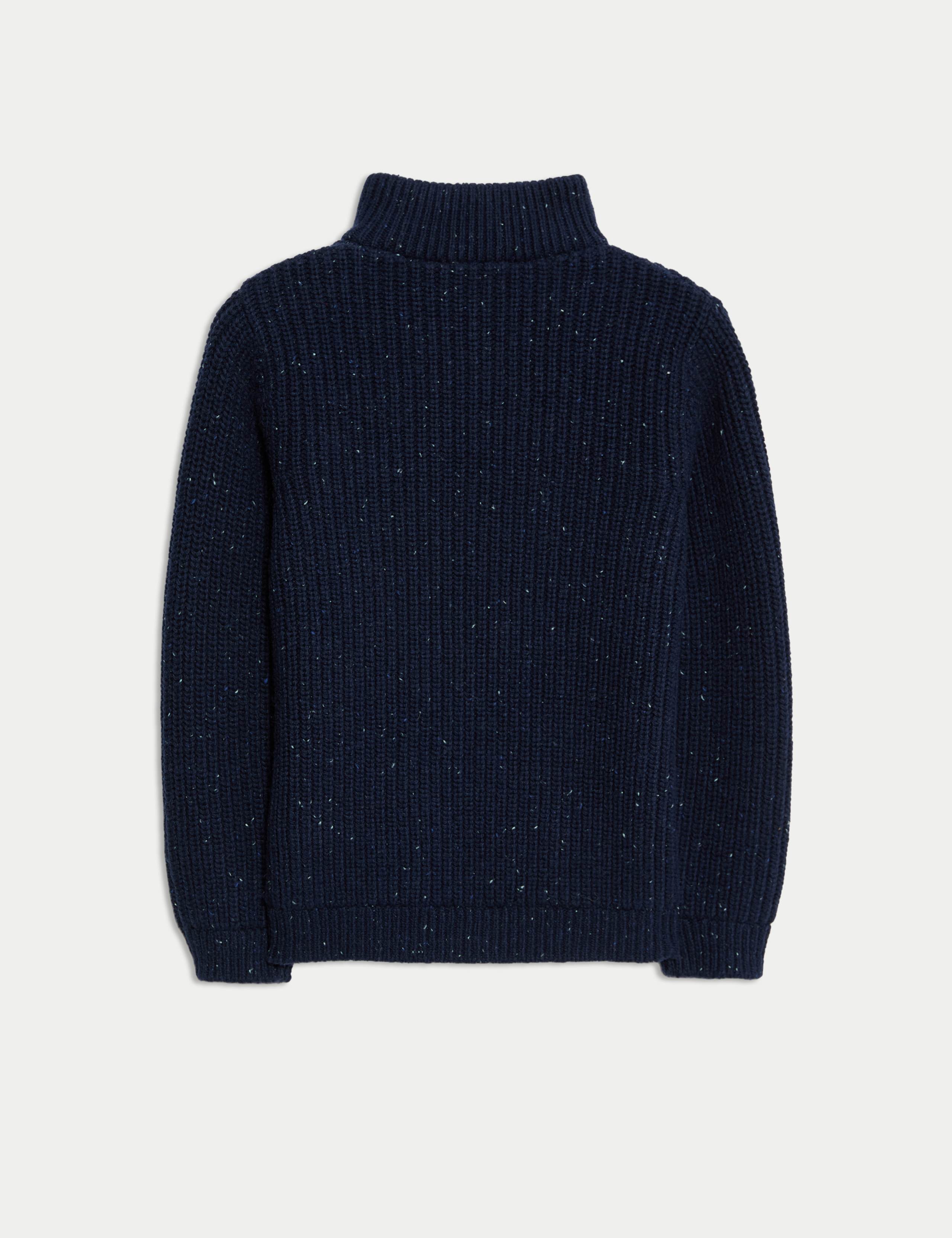 Cotton Rich Half Zip Jumper (2-8 Yrs) 2 of 2
