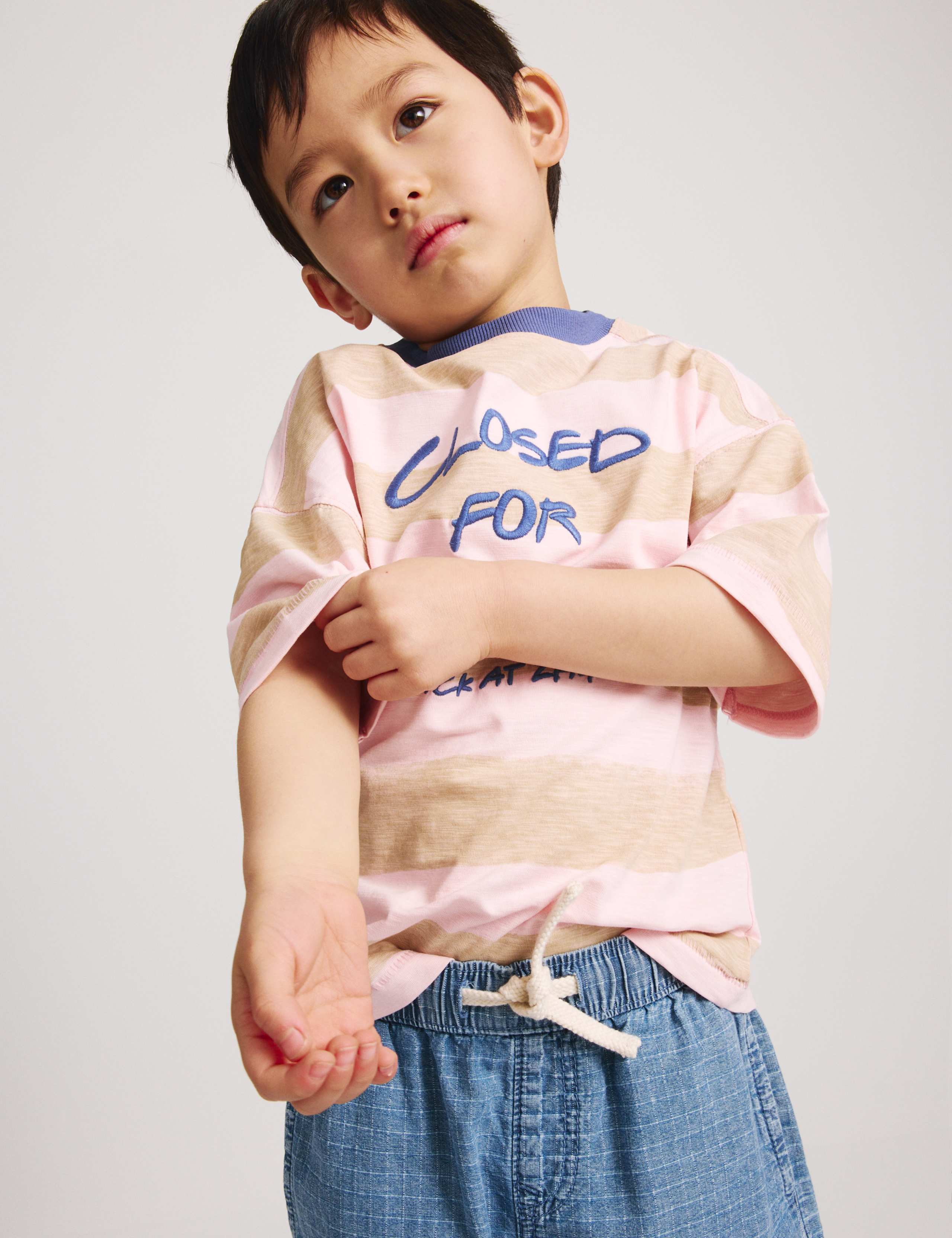 Pure Cotton Ripstop Barrel Jeans (2-8 Yrs) 5 of 8