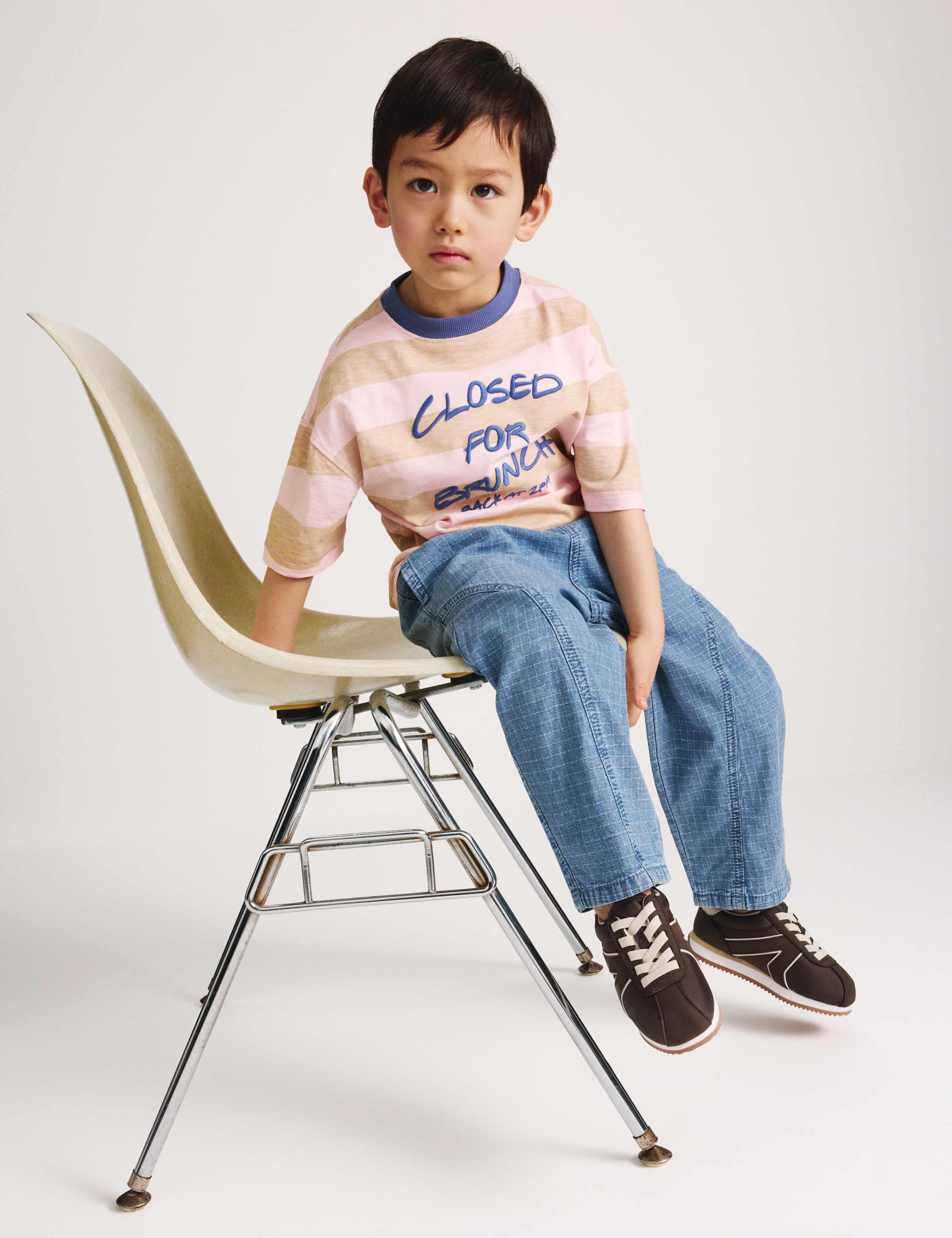 Pure Cotton Ripstop Barrel Jeans (2-8 Yrs) 6 of 8