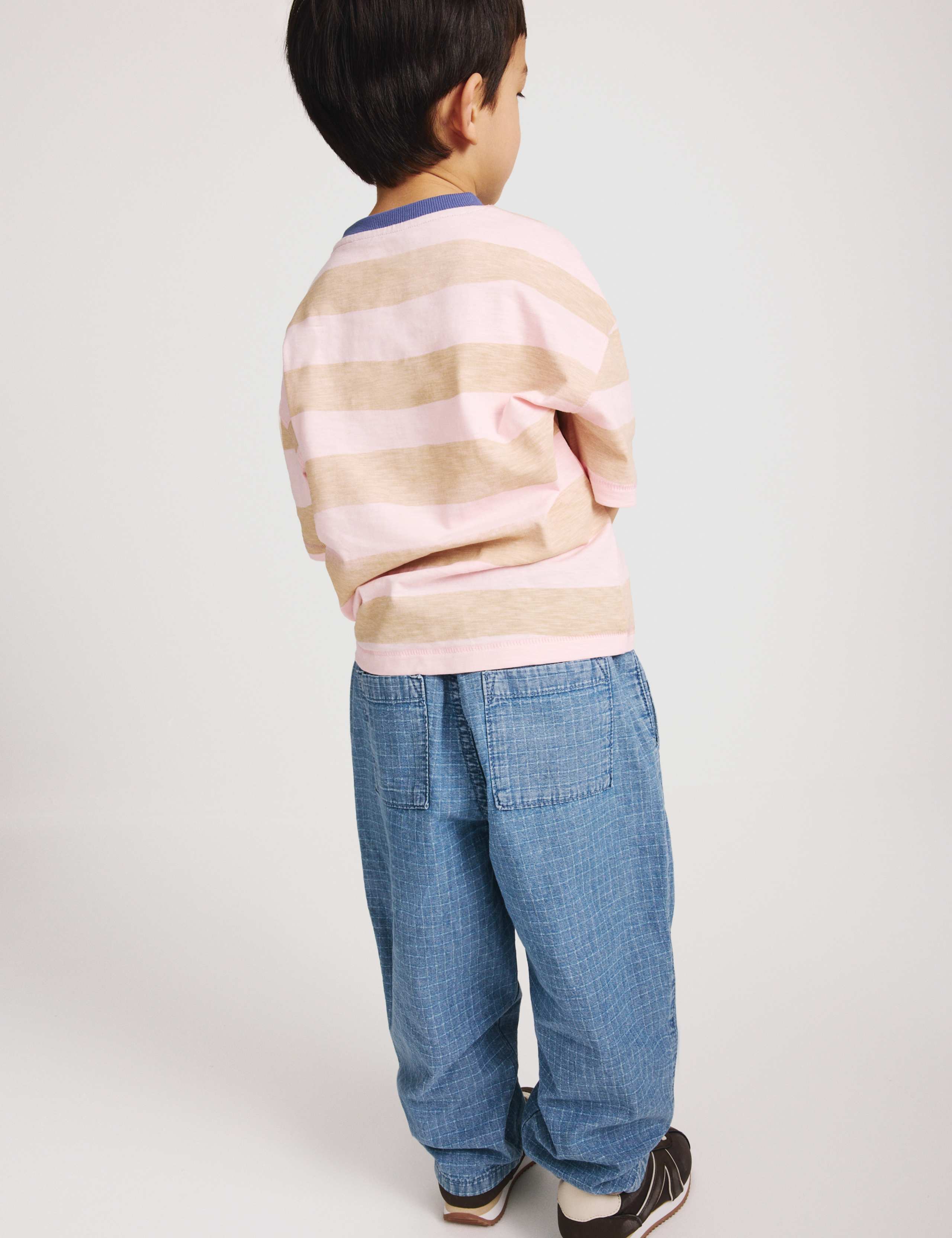 Pure Cotton Ripstop Barrel Jeans (2-8 Yrs) 7 of 8